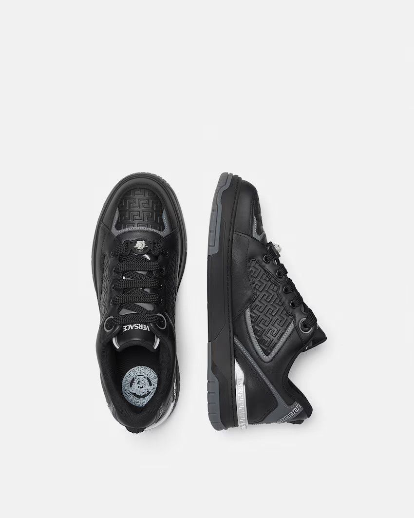Versace os11x0326 Biggie Basket Leather Sneakers in Multicolor Size US 11 / EU 44 - 4 Thumbnail