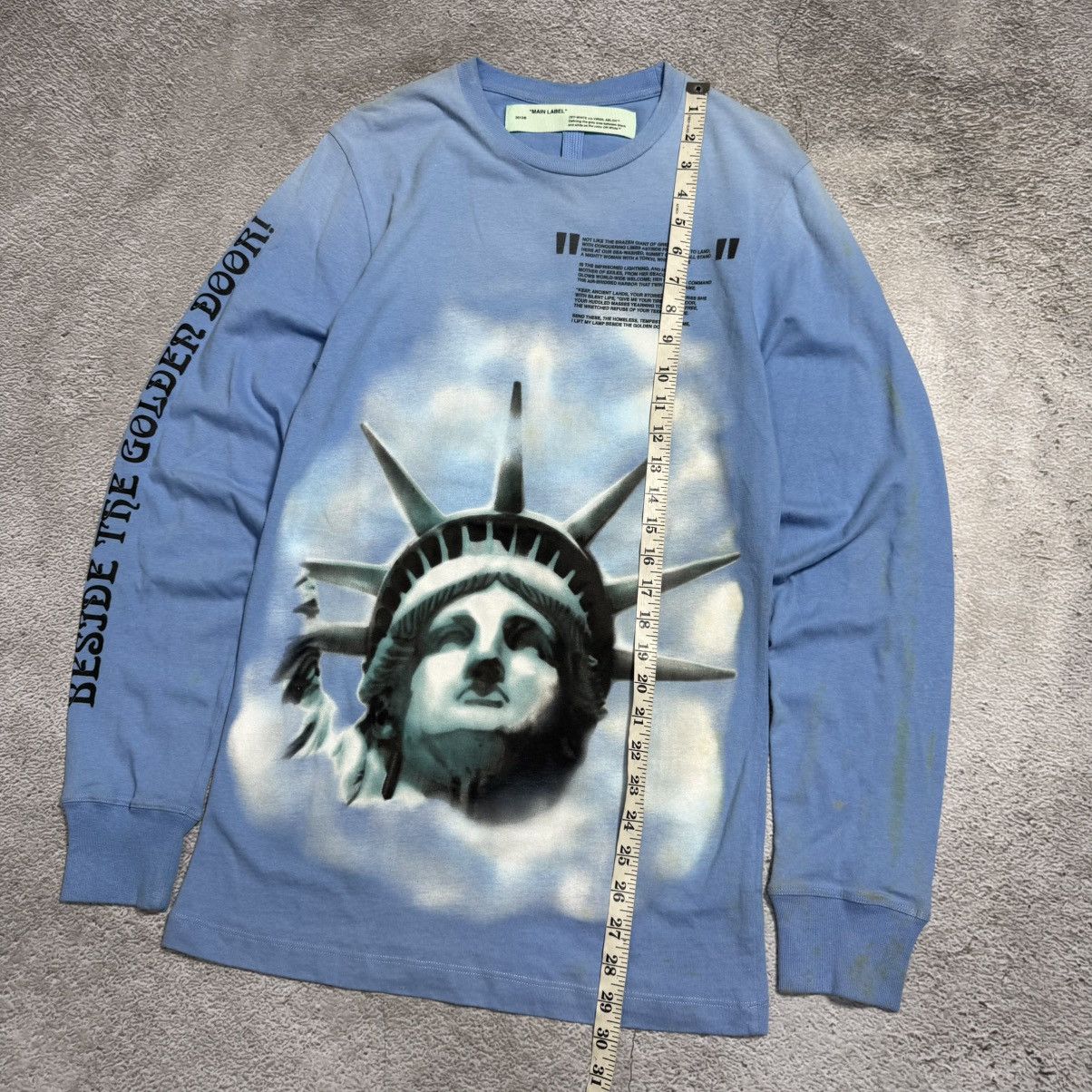 Off-White Off-White Statue Of Liberty Light Blue Long Sleeve Size US XS / EU 42 / 0 - 7 Thumbnail