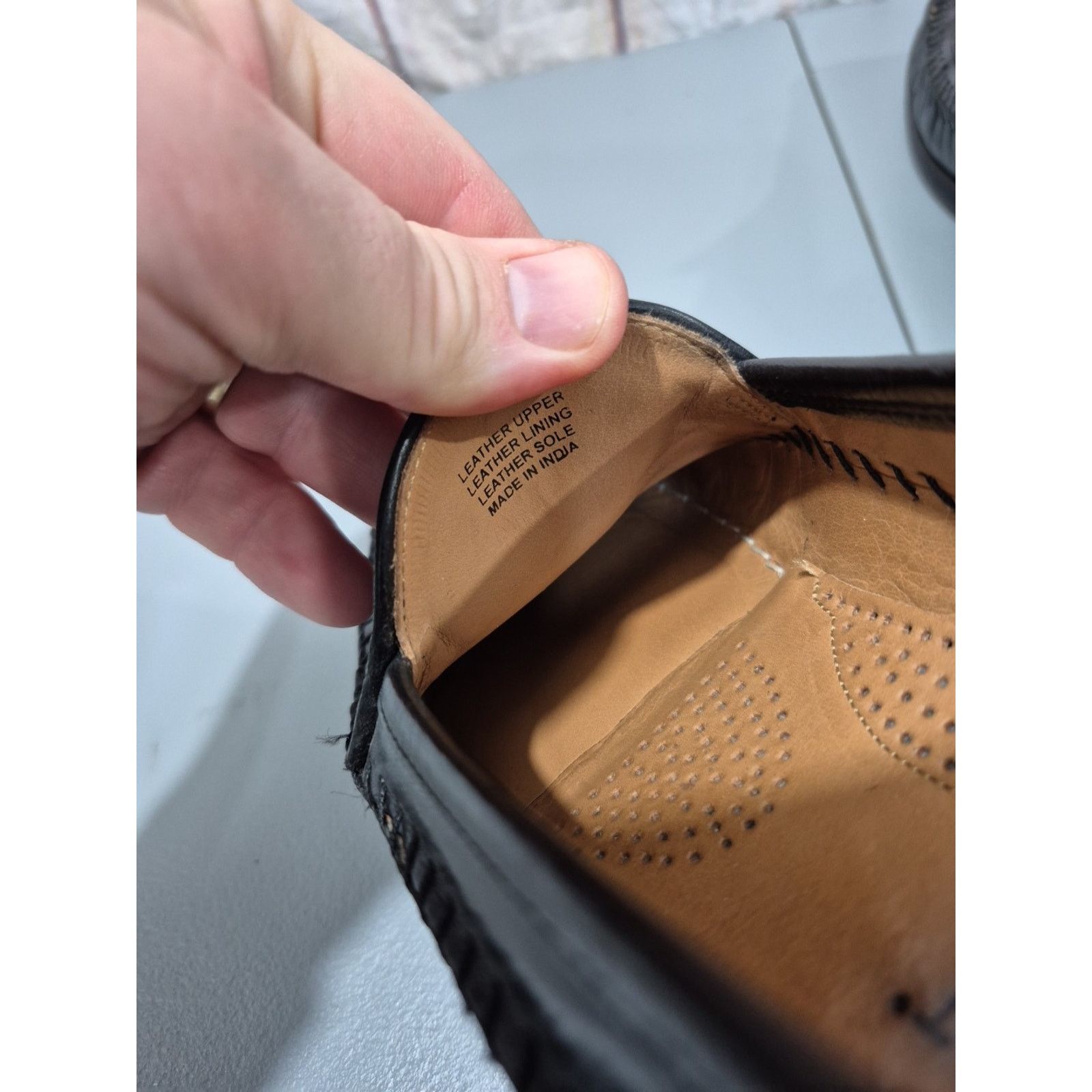 The Unbranded Brand Brass Boot Mens Shoes Size 8.5 M Leather Waved Black 9311401 Size US 8.5 / EU 41-42 - 11 Thumbnail