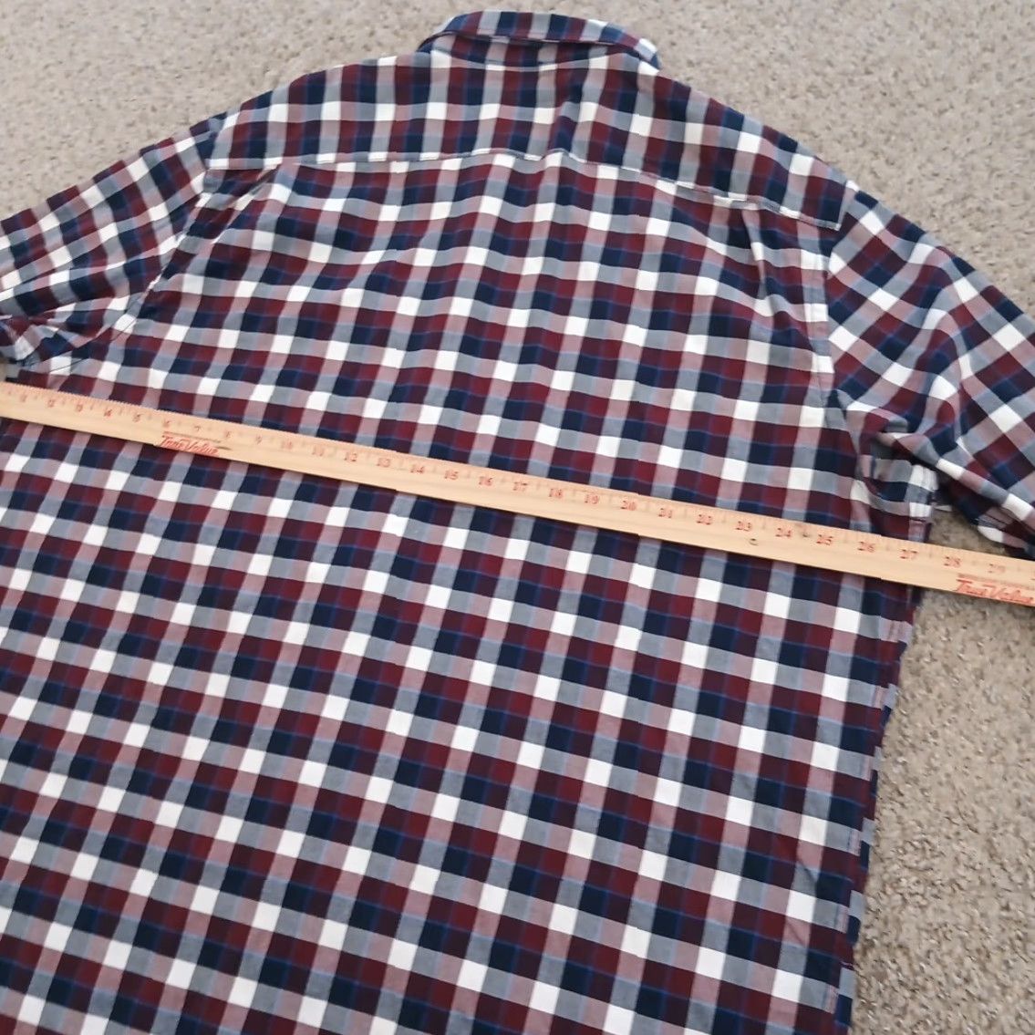 Old Navy Old Navy Shirt Mens 2XL Red Plaid Long Sleeve Button-Down Shirt Size US XXL / EU 58 / 5 - 7 Thumbnail
