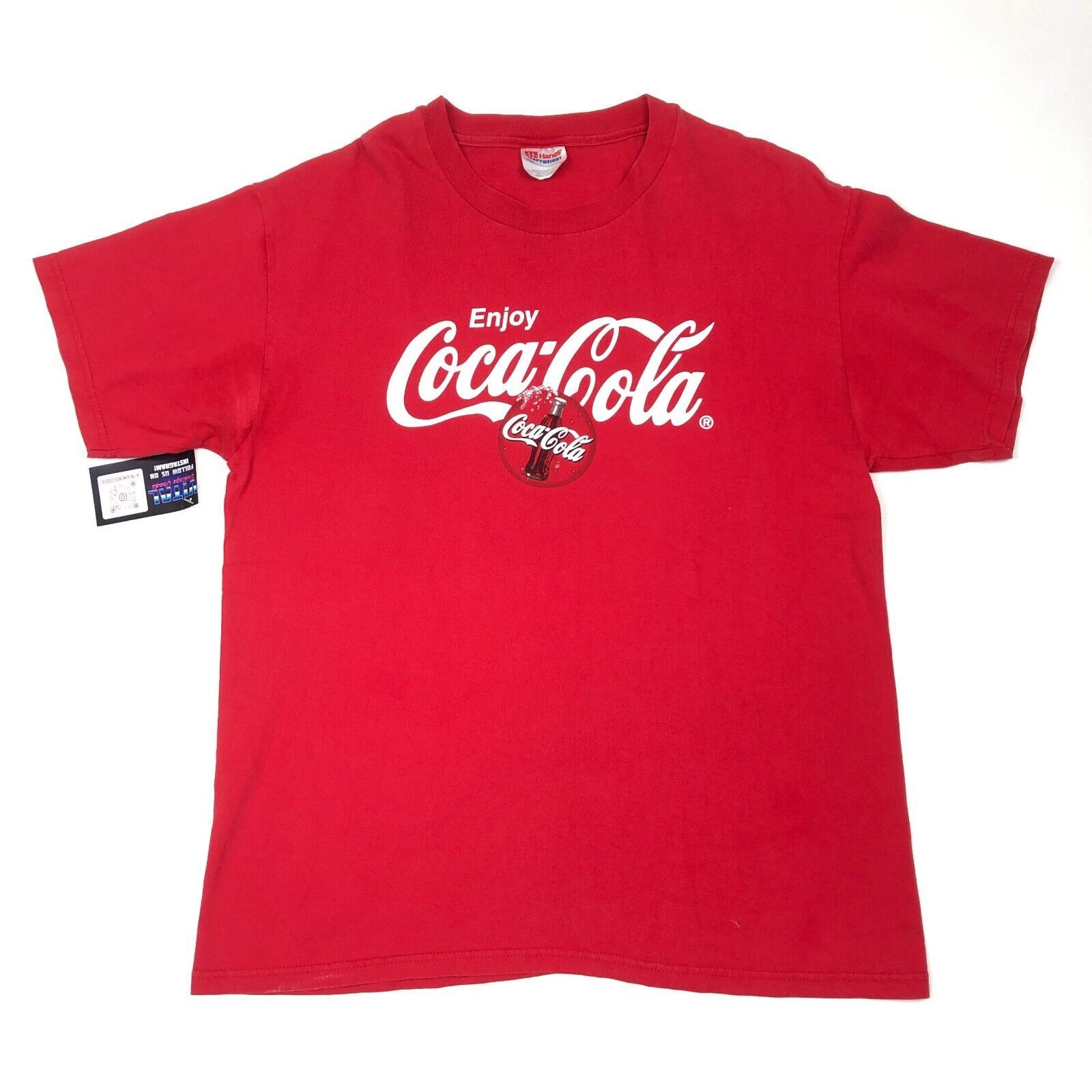 Coca Cola × Vintage Vintage 90s Coca Cola Coke Soda Pop Logo Promo Tee Large Size US L / EU 52-54 / 3 - 1 Thumbnail