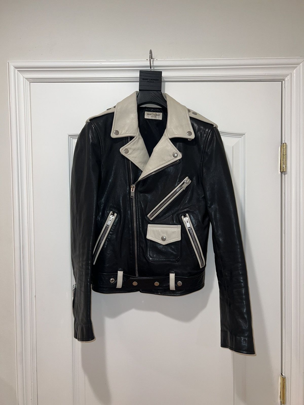 Saint Laurent Paris Saint Laurent Moto jacket Size US S / EU 44-46 / 1 - 20 Thumbnail