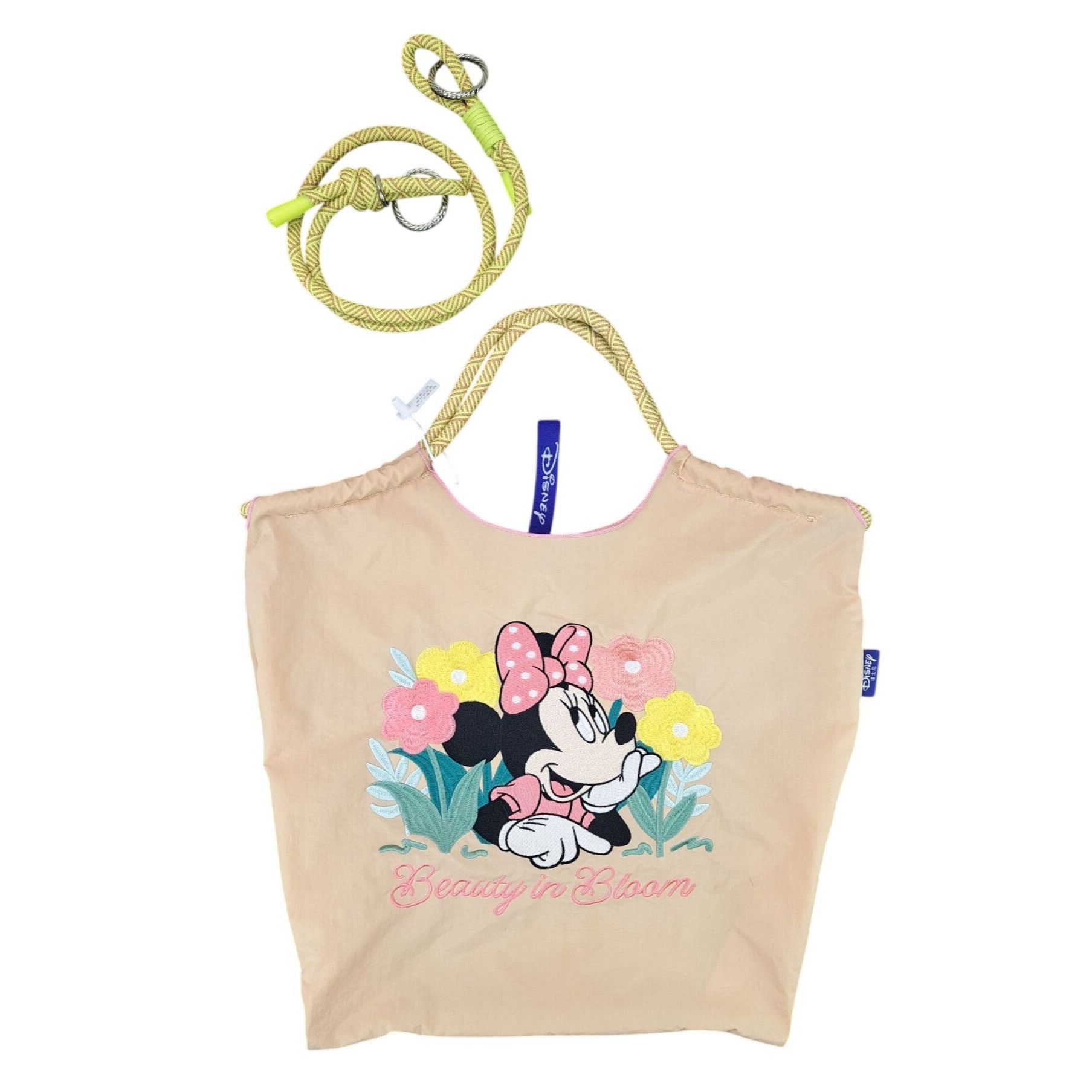 Disney Disney Minnie Mouse Beauty In Bloom Tan Tote Bag Embroidered Size ONE SIZE - 3 Thumbnail