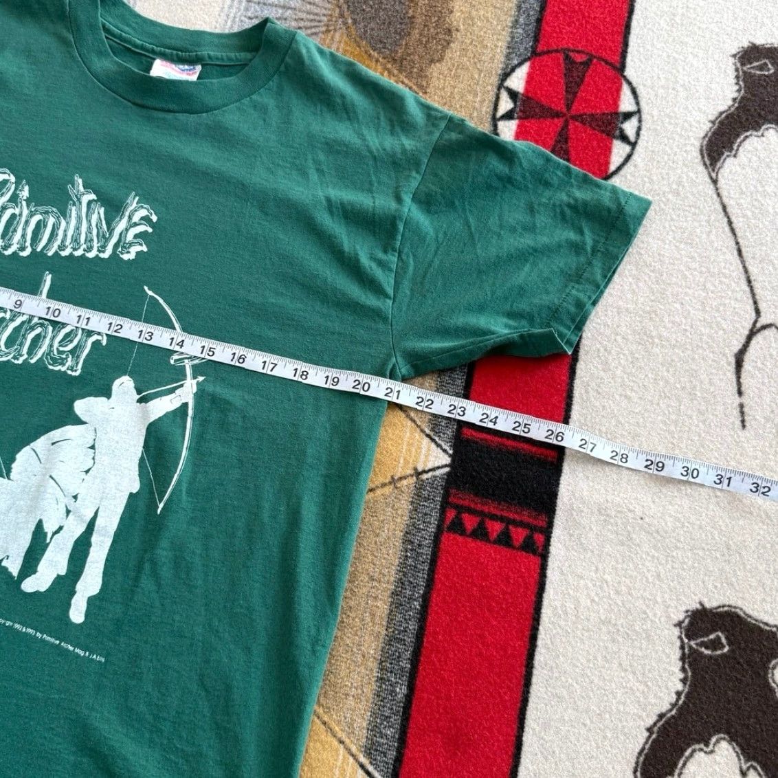 Hanes VINTAGE 90s Primitive Archer Magazine T-Shirt Size Large Short Sleeve Men Green Hanes Regular Fit Outdoors Hunting Nature 90s Magazine Shirt Mens L Size US L / EU 52-54 / 3 - 6 Thumbnail