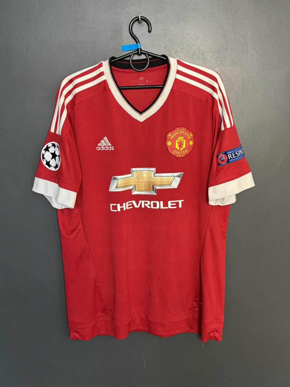 Adidas Manchester United 15/16 Home Darmian Football Jersey T-Shirt Size US L / EU 52-54 / 3 - 2 Thumbnail