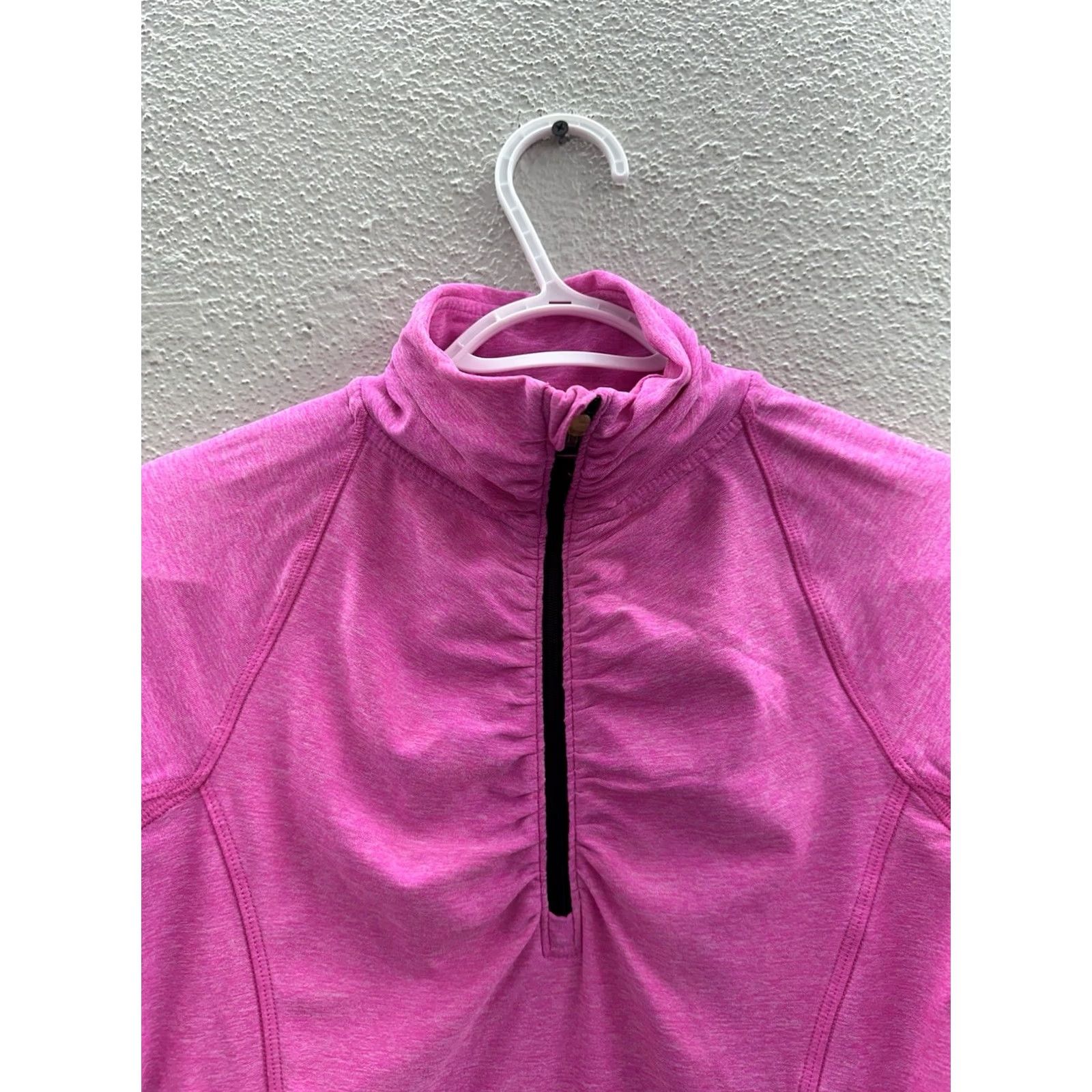 Champion Champion Womens Shirt XS Pink 1/4 Zip Long Sleeve Athletic Size XS / US 0-2 / IT 36-38 - 2 Thumbnail