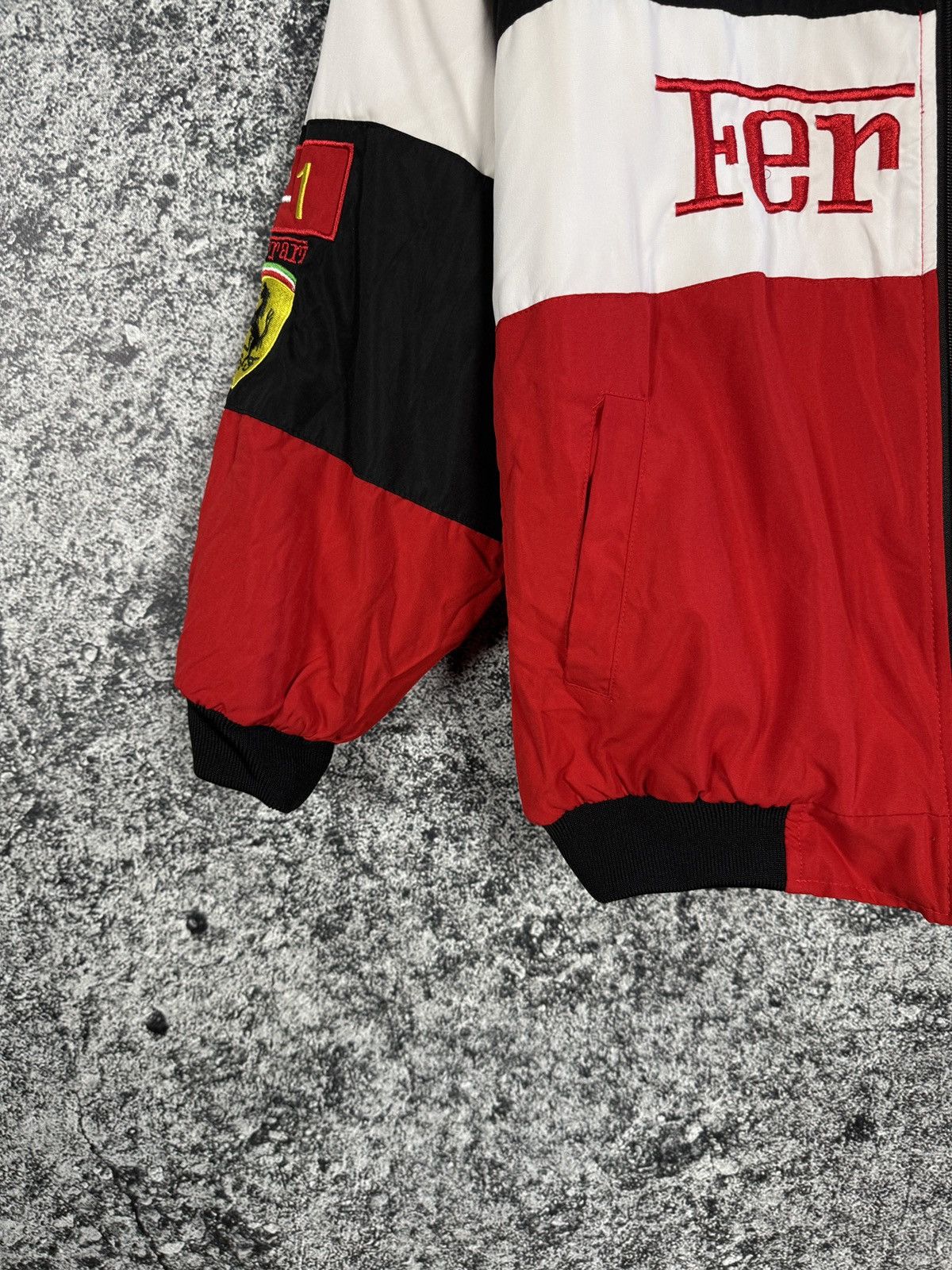 Ferrari Rare Ferrari Vintage Racing Jacket F1 Schumacher Shell Sz L Size US L / EU 52-54 / 3 - 4 Thumbnail