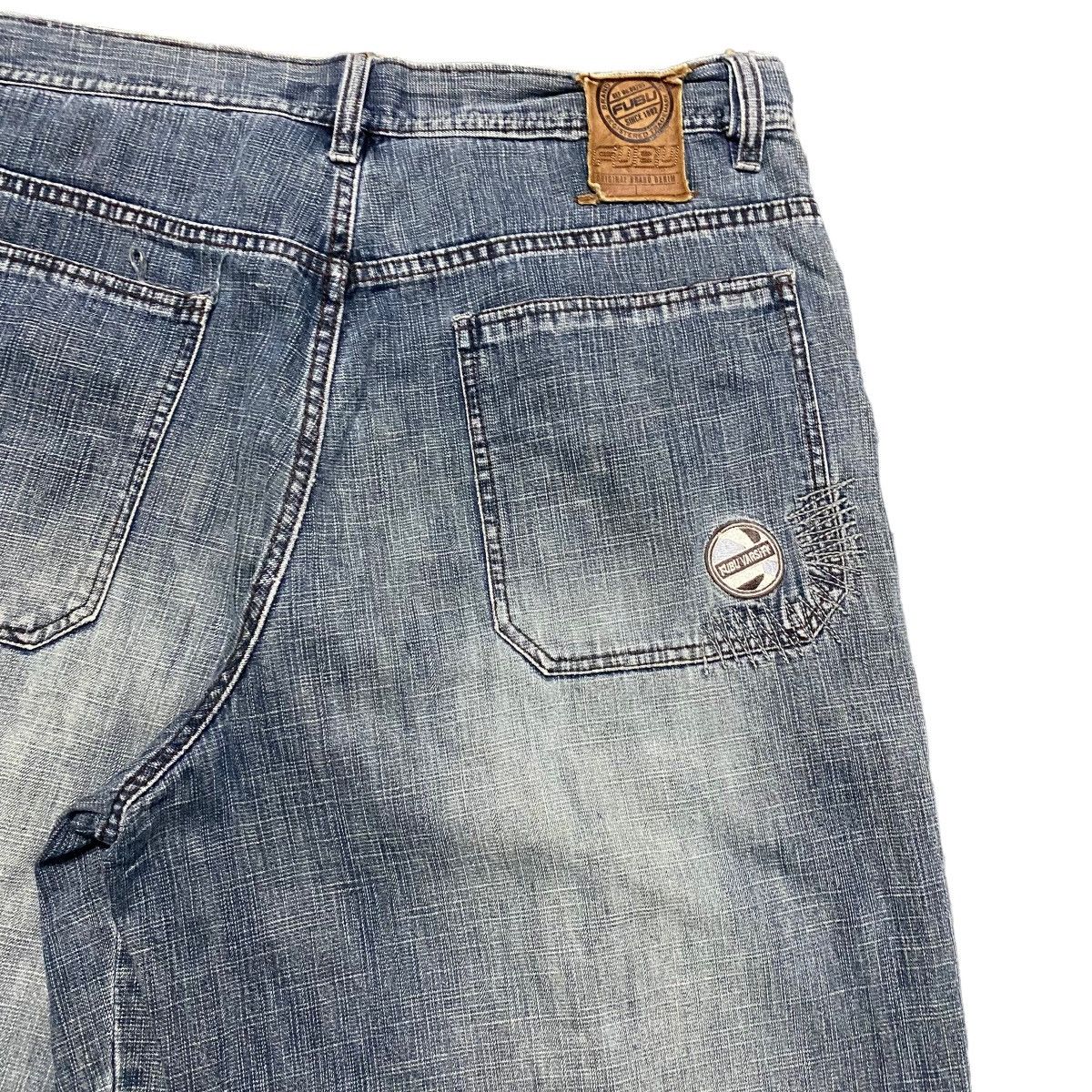 Fubu Vintage FUBU VARSITY Denim Baggy Pants Size US 34 / EU 50 - 12 Thumbnail