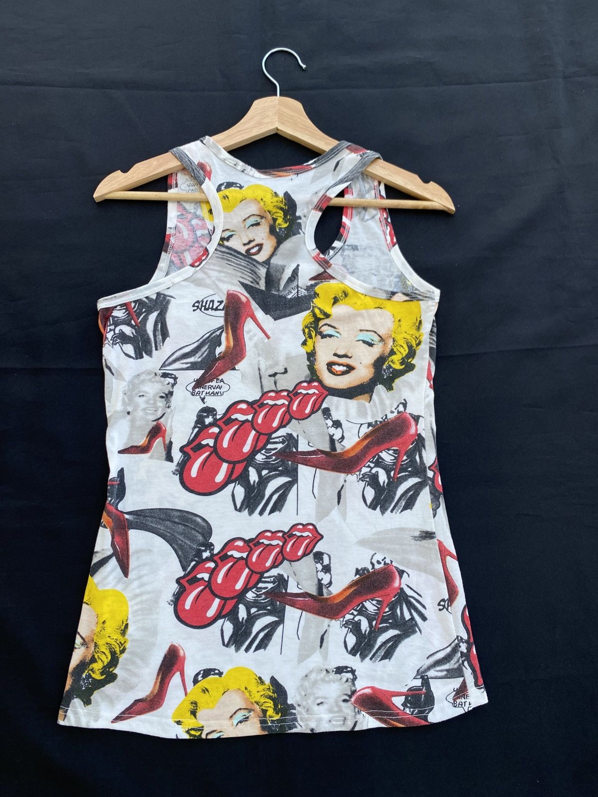 The Rolling Stones Rare Marilyn Monroe x Rolling Stones Singlet/ Top Size S / US 4 / IT 40 - 10 Thumbnail