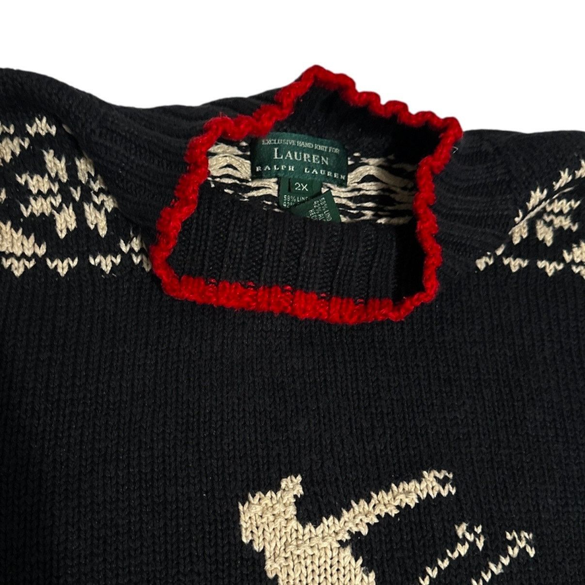 Lauren Ralph Lauren Vintage Ralph Lauren Polo Downhill Ski Knit Sweater Size XXL / US 16-18 / IT 52-54 - 3 Thumbnail