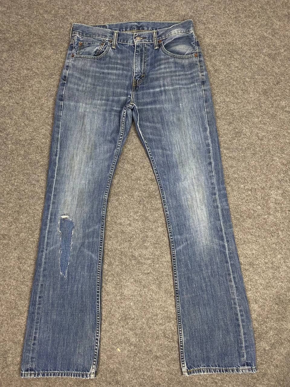 Levi's levis 527 bootcut flare distressed reworked denim Size US 34 / EU 50 - 7 Thumbnail