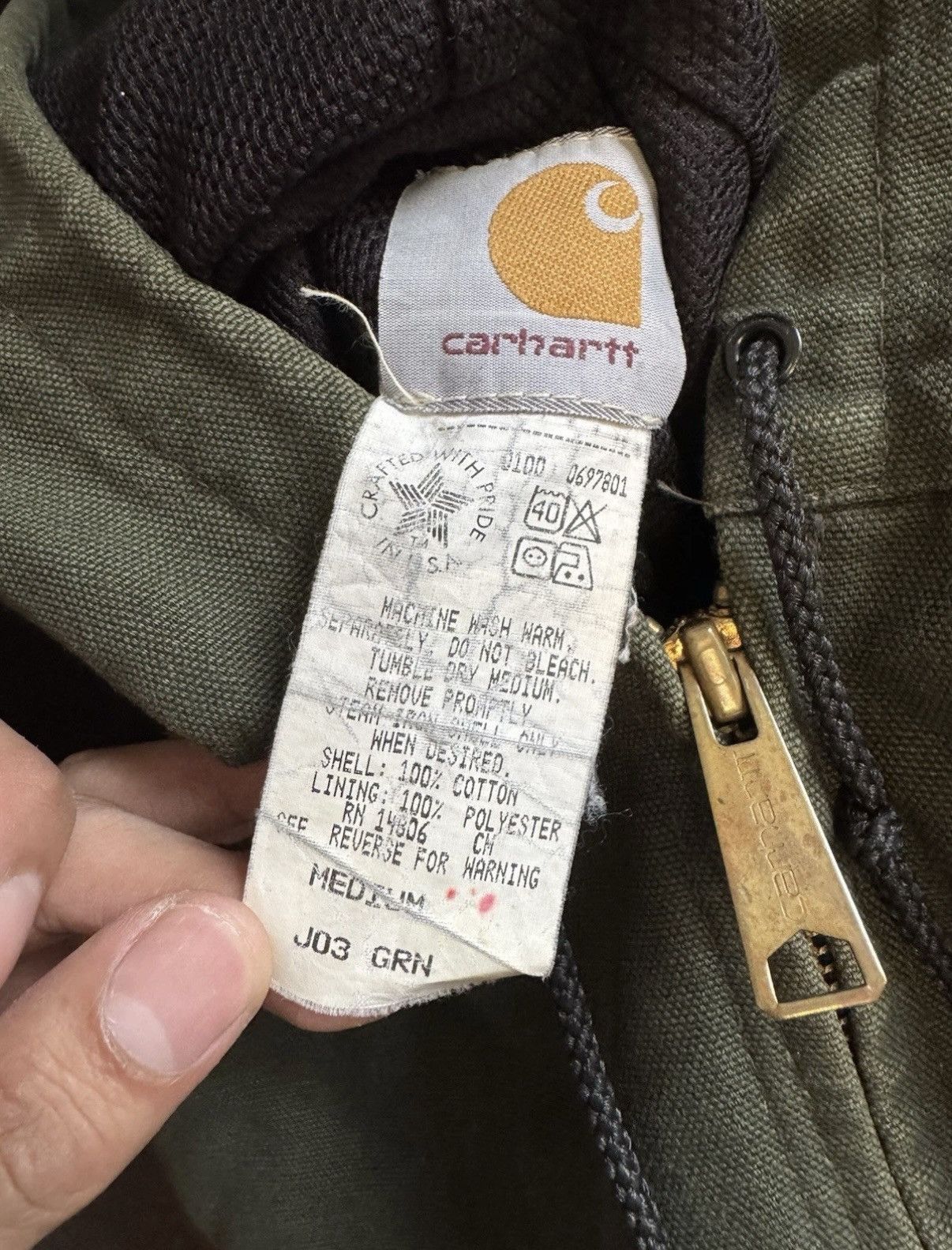 Carhartt Carhartt J03 Vintage active jacket size medium Size US M / EU 48-50 / 2 - 12 Thumbnail