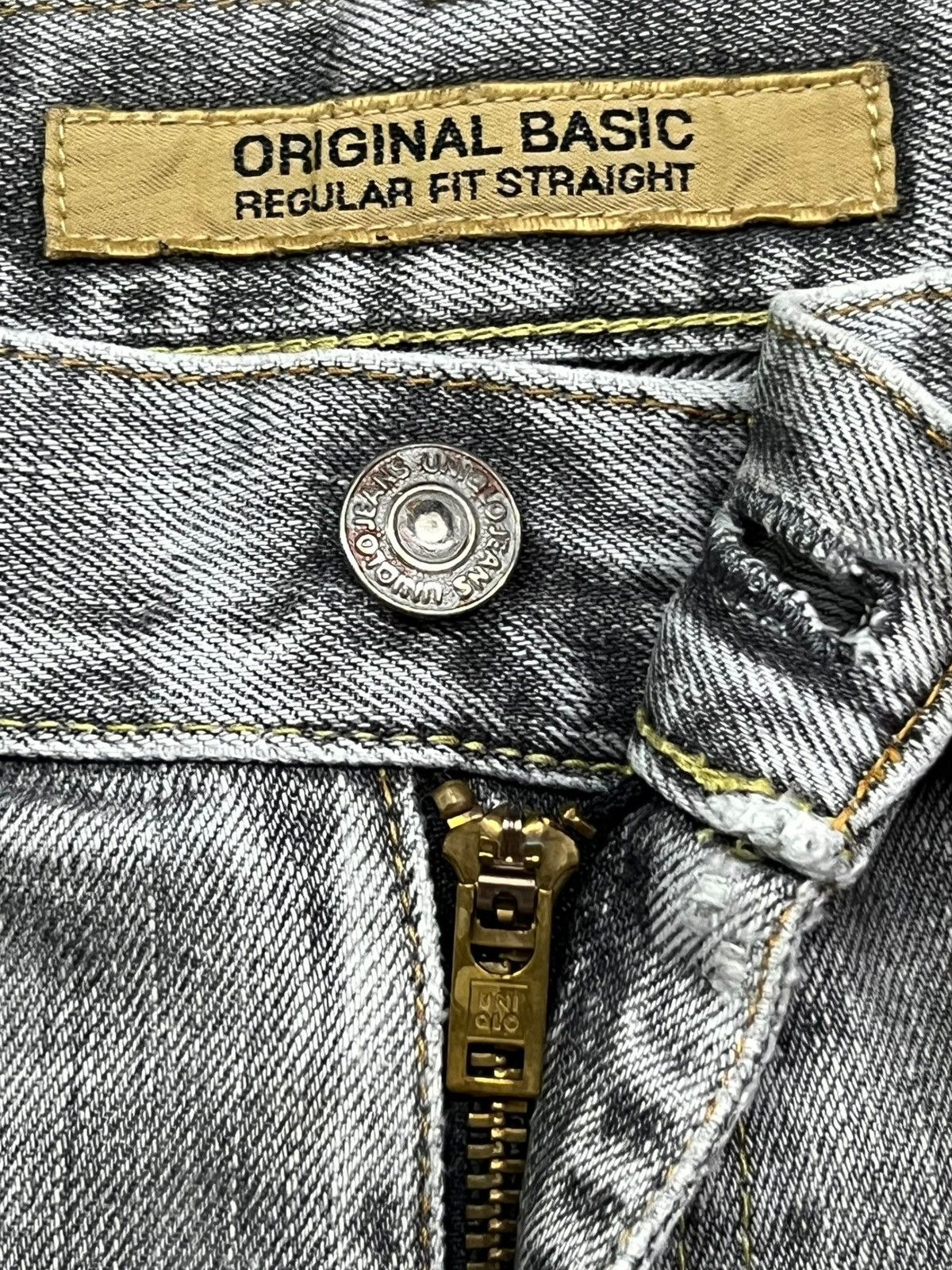 Uniqlo Vintage Uniqlo S-002 Japan - Faded Grey Wash Jeans Size US 33 - 9 Thumbnail