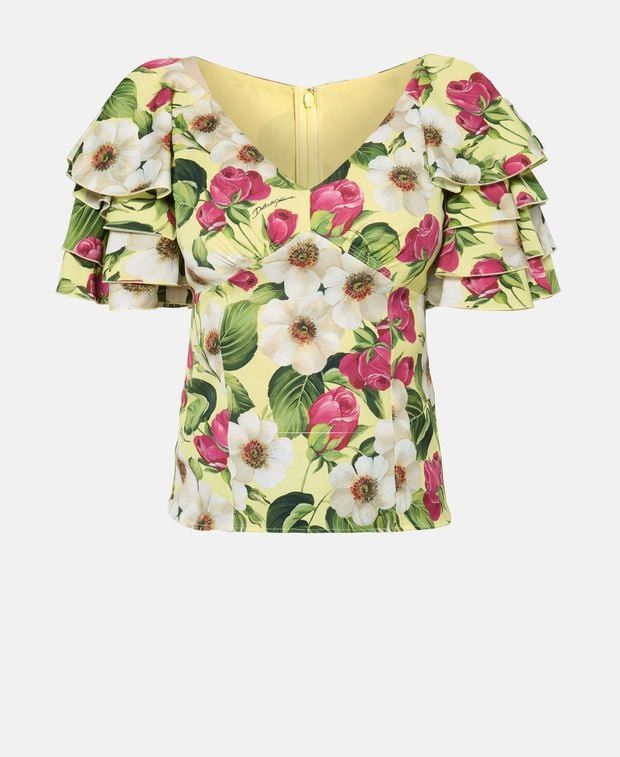 Dolce & Gabbana Silk blouse Size XXS / US 00 / IT 34 - 1 Thumbnail