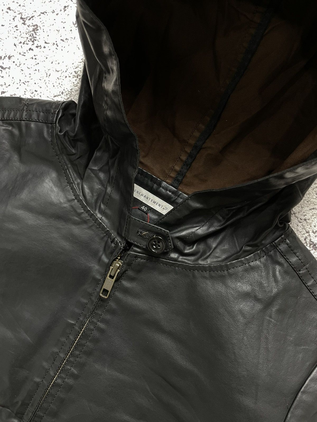 If Six Was Nine 2000s Enchanment - Black Faux Leather Zip Jacket Gothic Emo Size US S / EU 44-46 / 1 - 3 Thumbnail