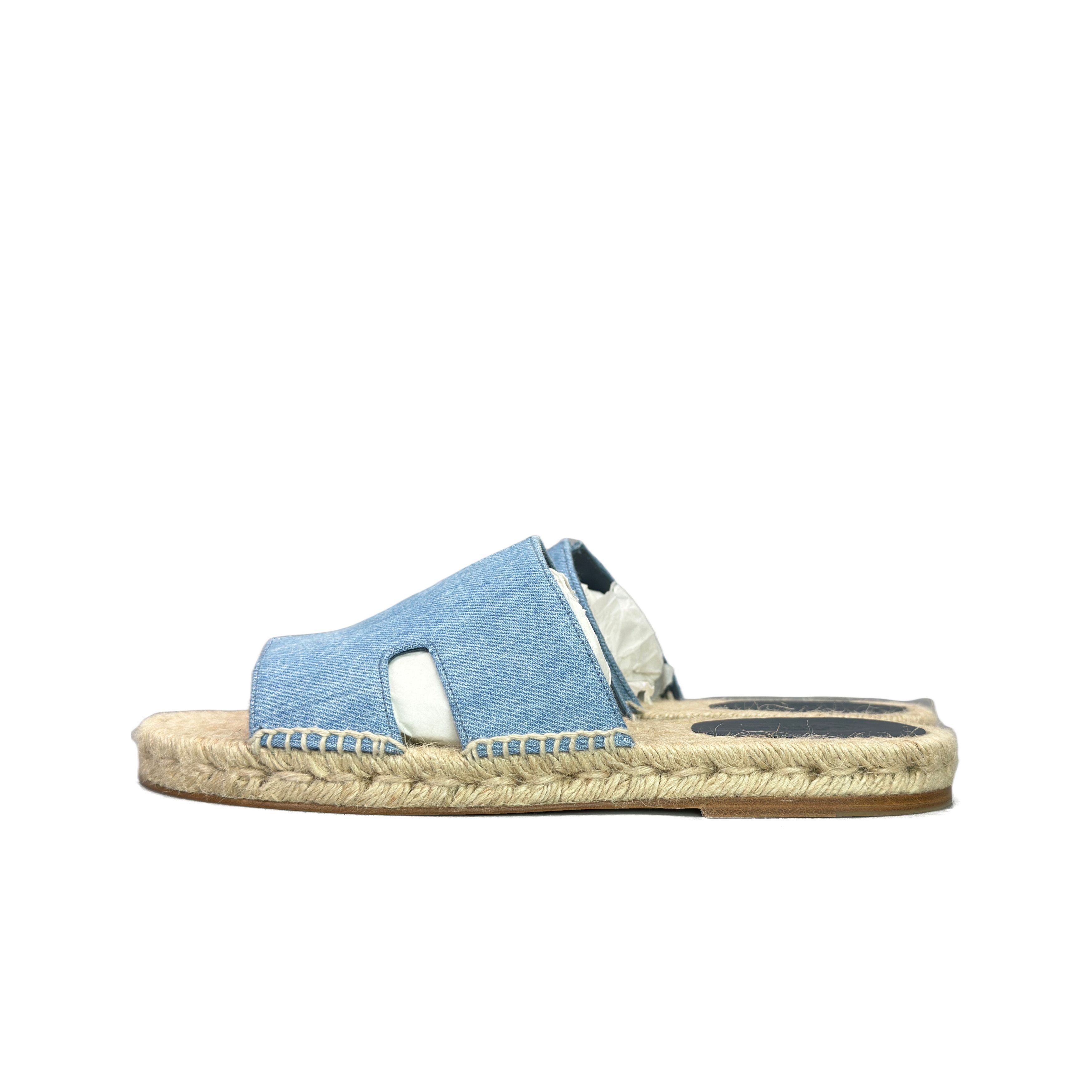 Hermes Hermès Antigua Denim Sandals Size 41 Size US 8 / EU 41 - 1 Thumbnail