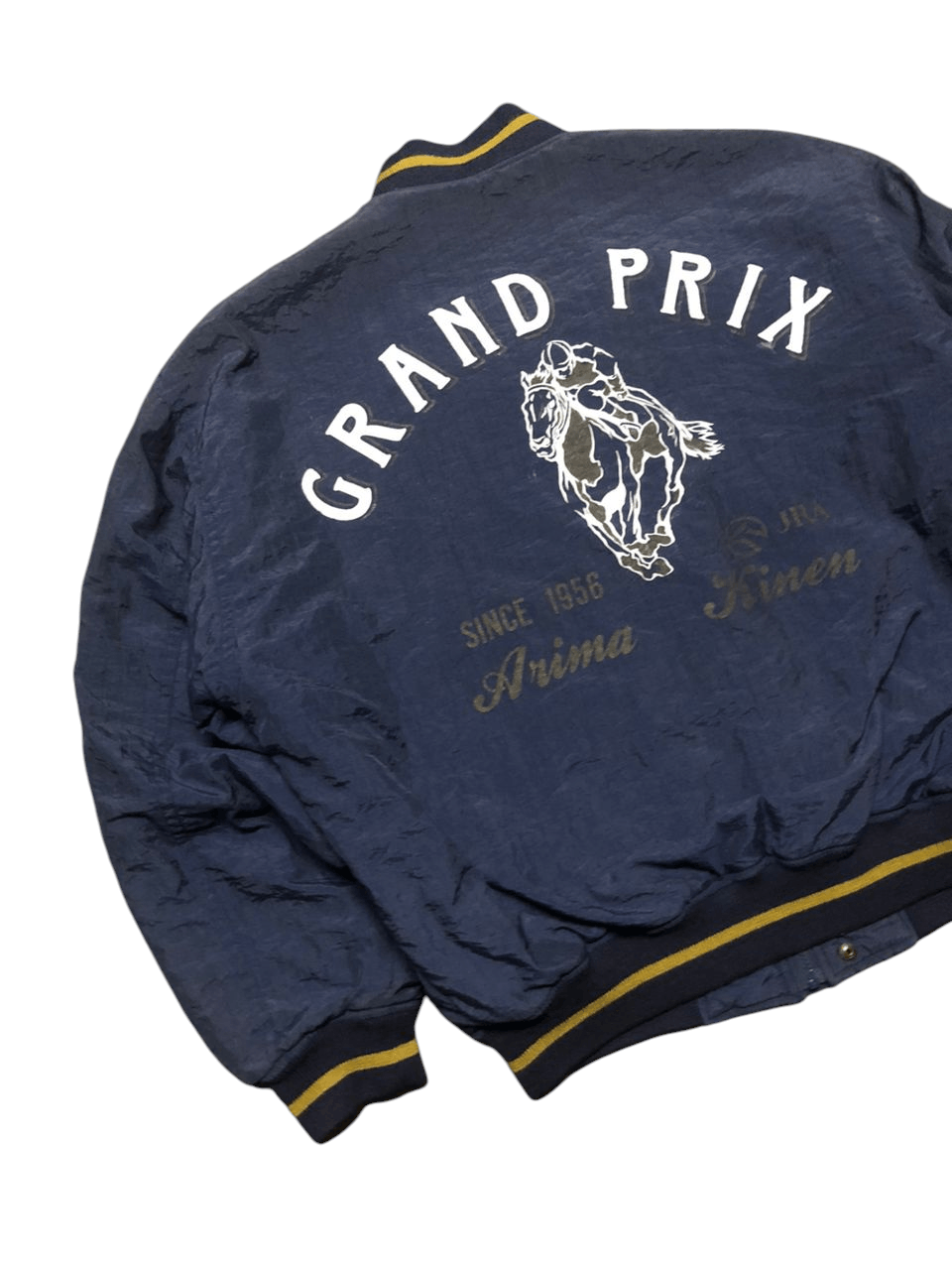 Vintage Vintage 90s Grand Prix Anima Kinen Bomber Jacket Size US L / EU 52-54 / 3 - 6 Thumbnail