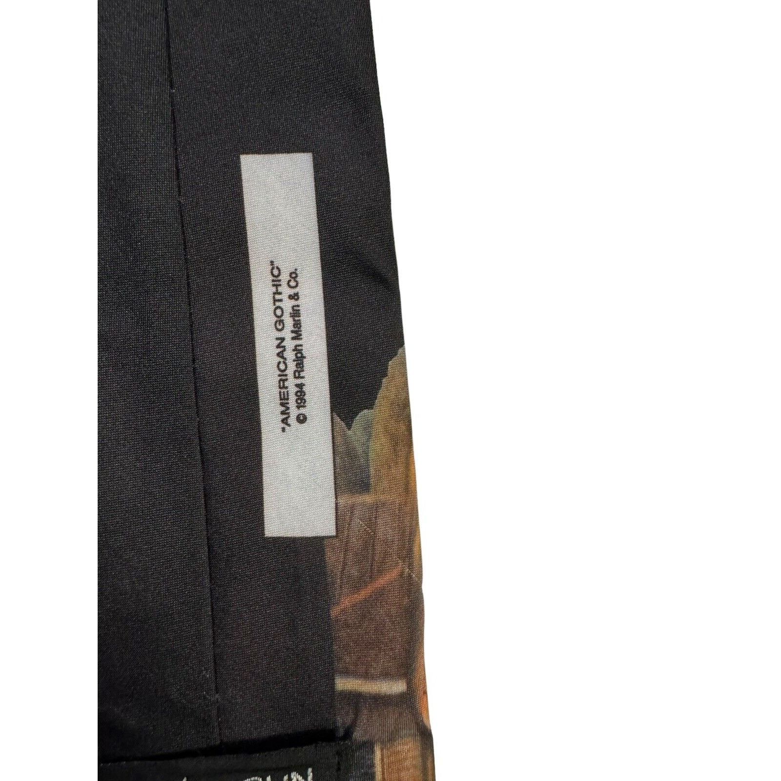 Ralph Marlin Ralph Marlin Grant Wood's American Gothic NeckTie 1994 Size ONE SIZE - 5 Thumbnail