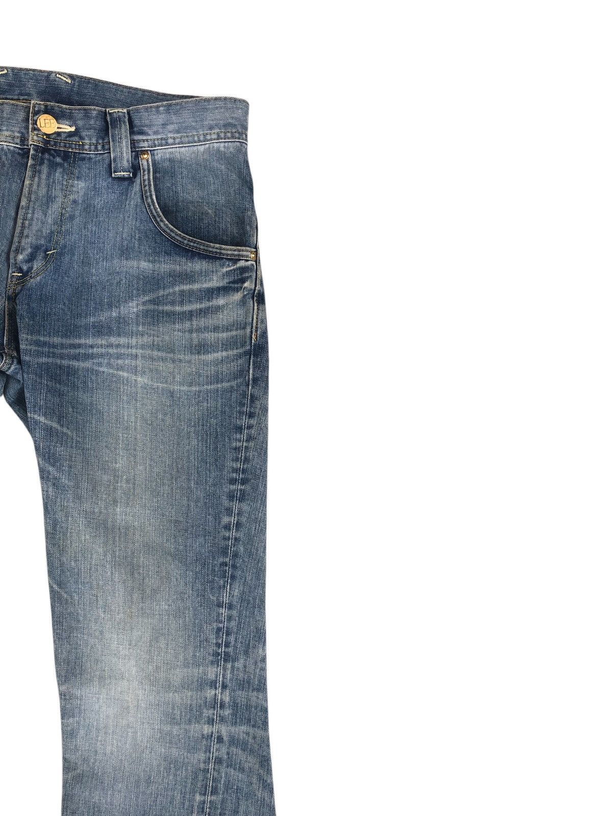 If Six Was Nine Japanese Lee Flared Jeans Distressed Jeans Size US 33 - 5 Thumbnail