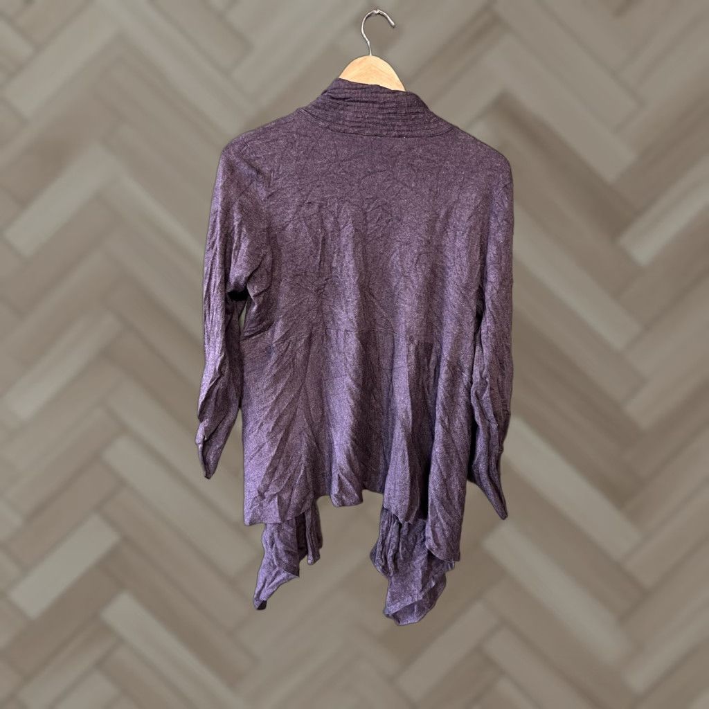 Coldwater Creek Coldwater Creek Womens Purple Knit Cardigan Sweater Size S Size S / US 4 / IT 40 - 1 Thumbnail