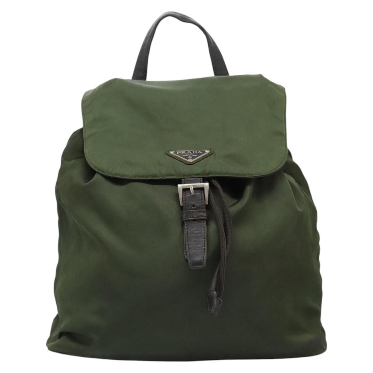 Prada Re-Nylon Khaki Synthetic Backpack Bag (Pre-Owned) Size ONE SIZE - 1 Thumbnail