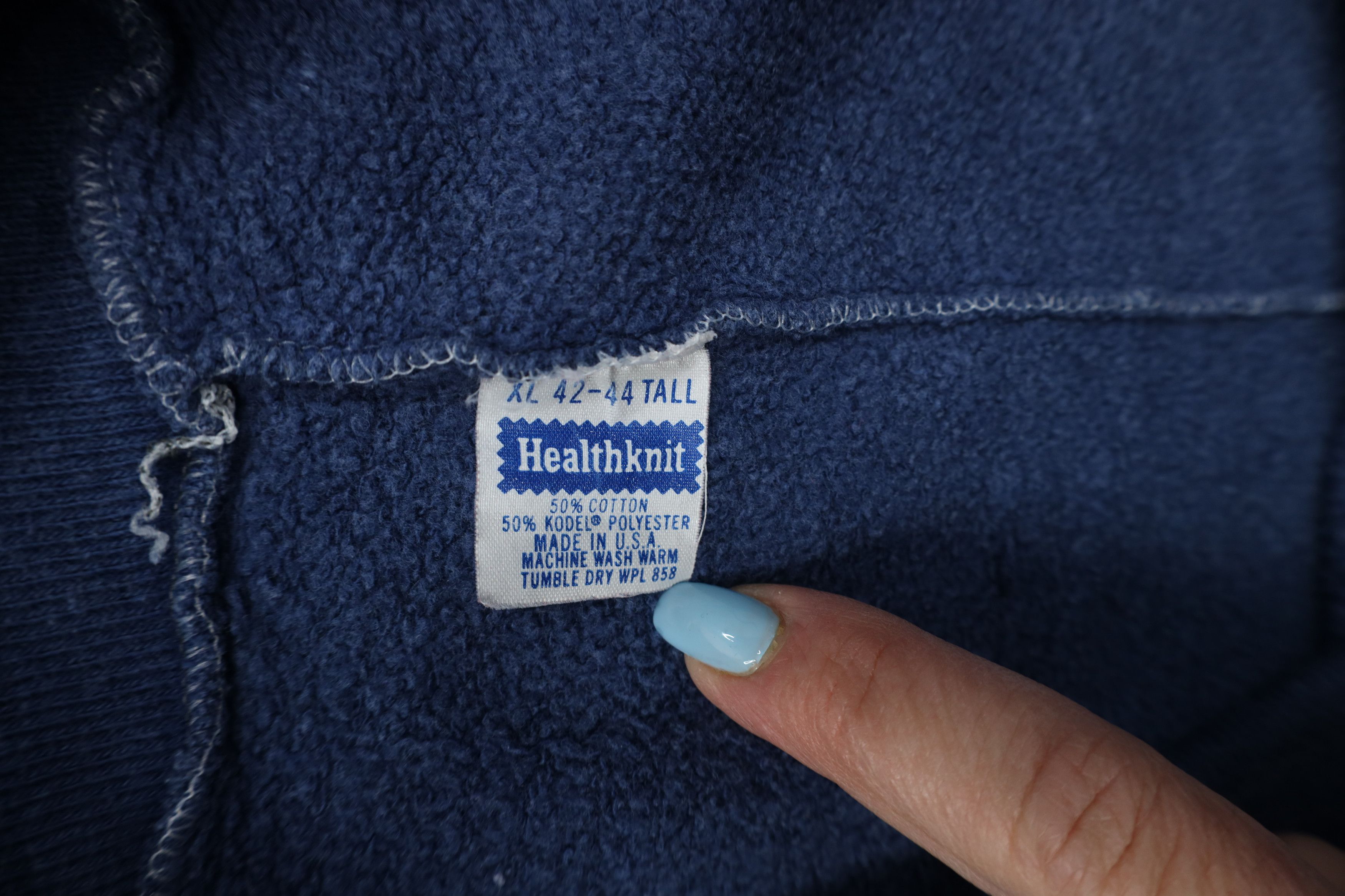 Vintage Vintage 60s Healthknit Gusseted Wide Leg Sweatpants Blue USA Size US 38 / EU 54 - 7 Thumbnail