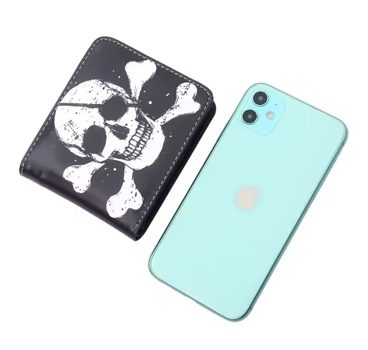 Other Gothic Punk Style Skeleton Printed Wallet Size ONE SIZE - 2 Thumbnail