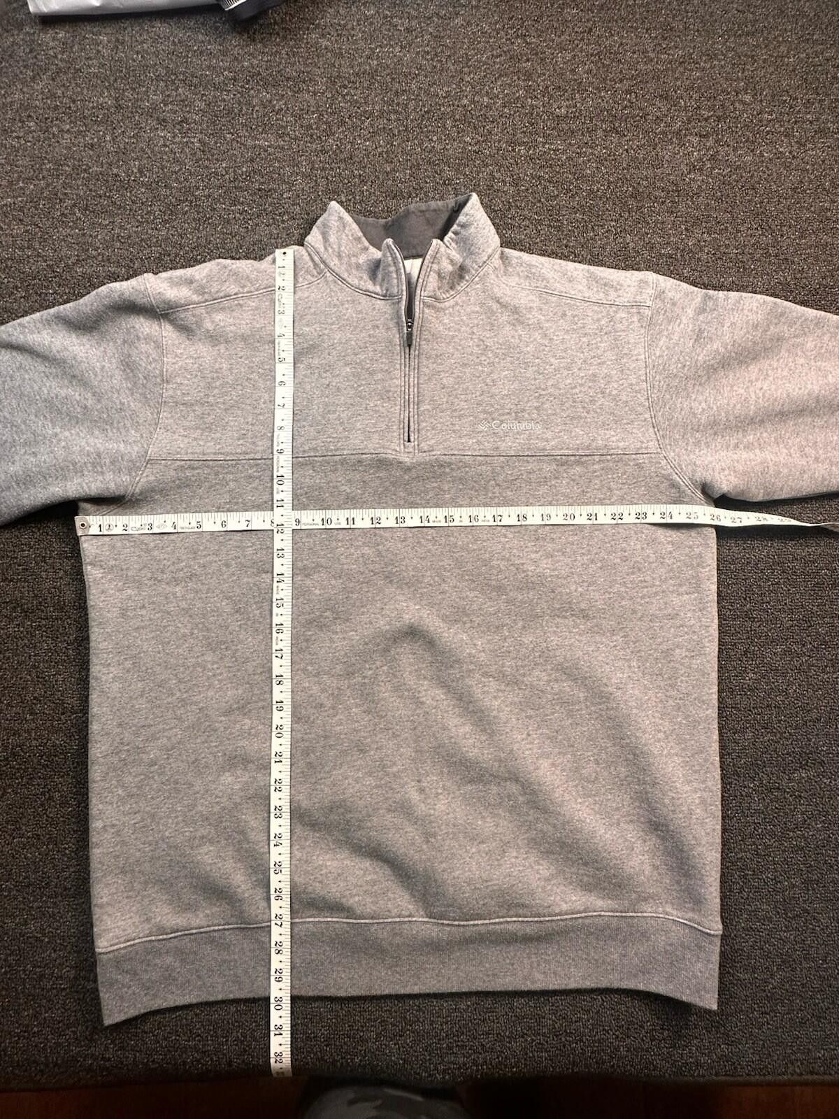 Columbia Columbia Men’s 2XL Gray Fleece 1/4 Zip Pullover Sweatshirt Size US XXL / EU 58 / 5 - 6 Thumbnail