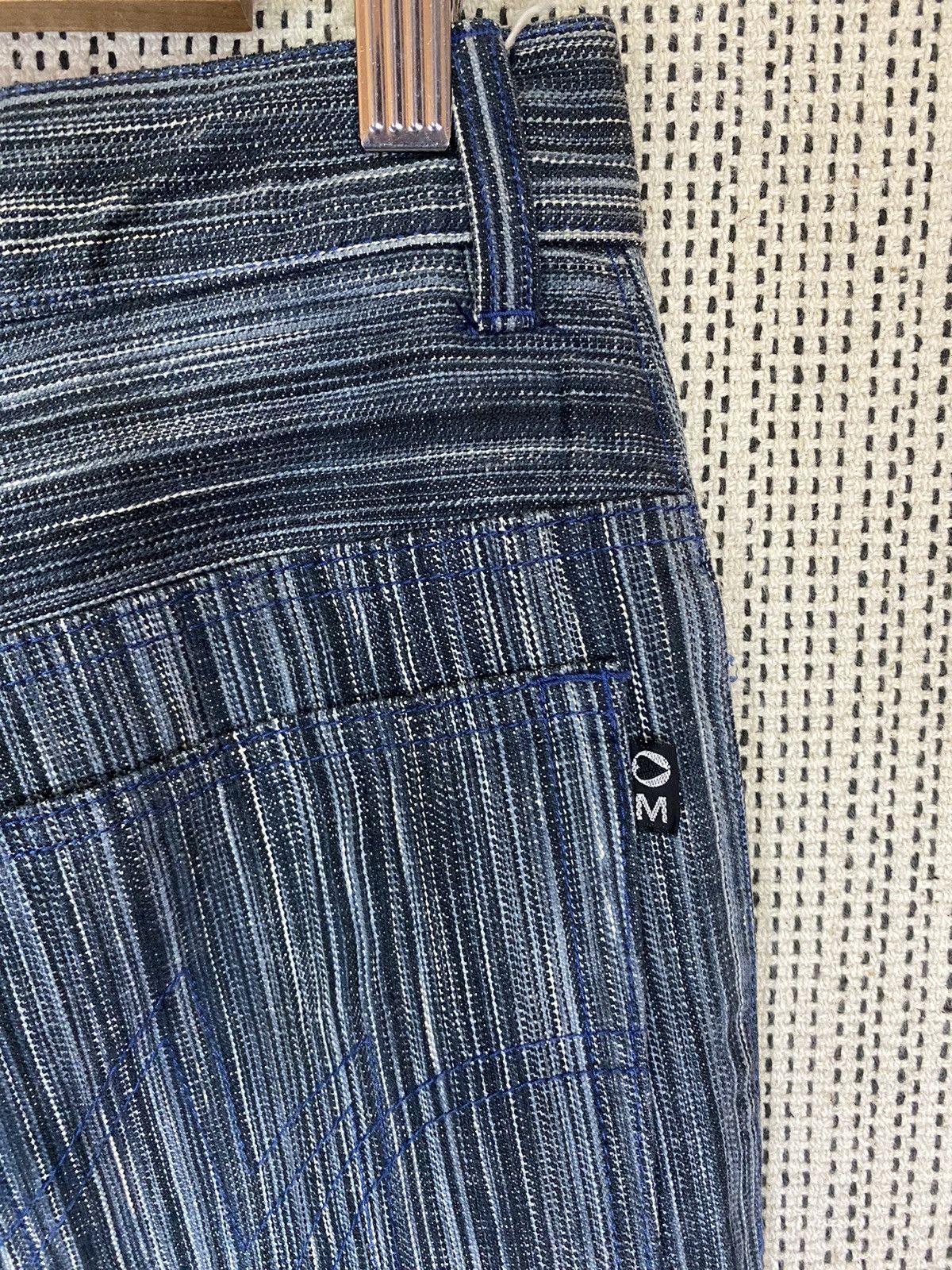 If Six Was Nine × Japanese Brand × Morgan Homme ‼️MORGAN HOMME STRIPED FLARED PANTS NICE DESIGN SIZE 30‼️ Size US 30 / EU 46 - 8 Thumbnail