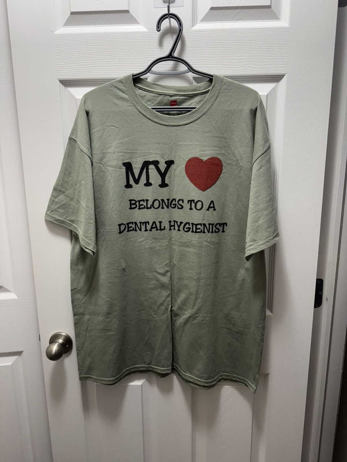 Hanes Hanes My Heart Belongs to a Dental Hygienist Humor Funny NY Size US XL / EU 56 / 4 - 1 Thumbnail