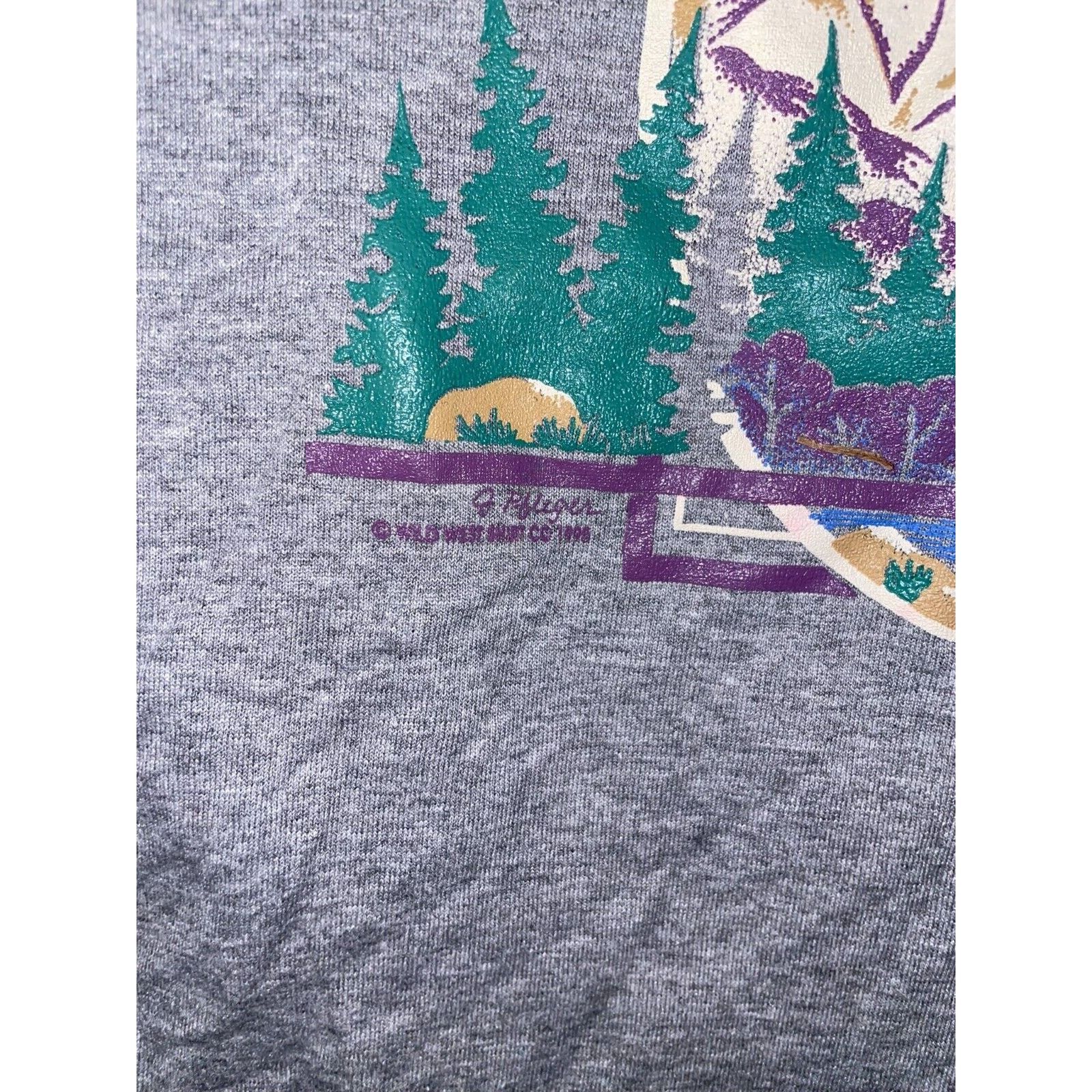 Jerzees Vintage South Dakota Shirt Mount Rushmore Gray 90s Tee VTG L Size US L / EU 52-54 / 3 - 6 Thumbnail