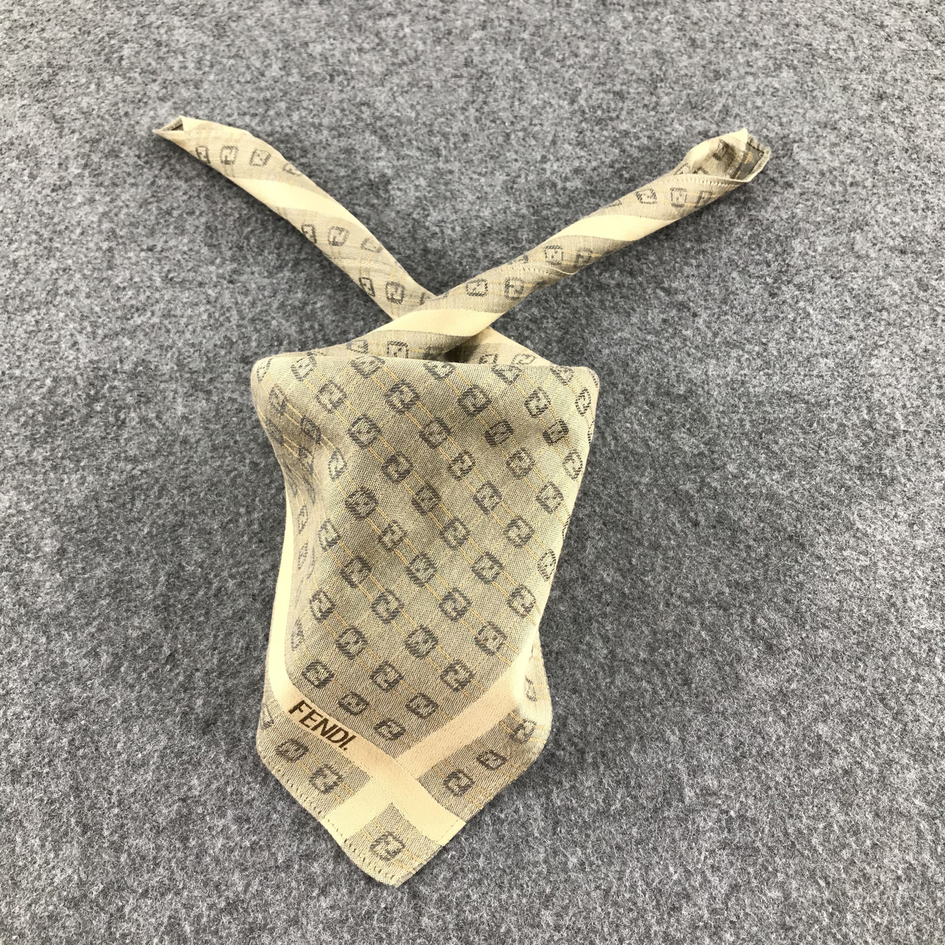 Vintage FeNdI Monogram FF Handkerchief Neckerchief Bandana SCT019 Size ONE SIZE - 2 Thumbnail