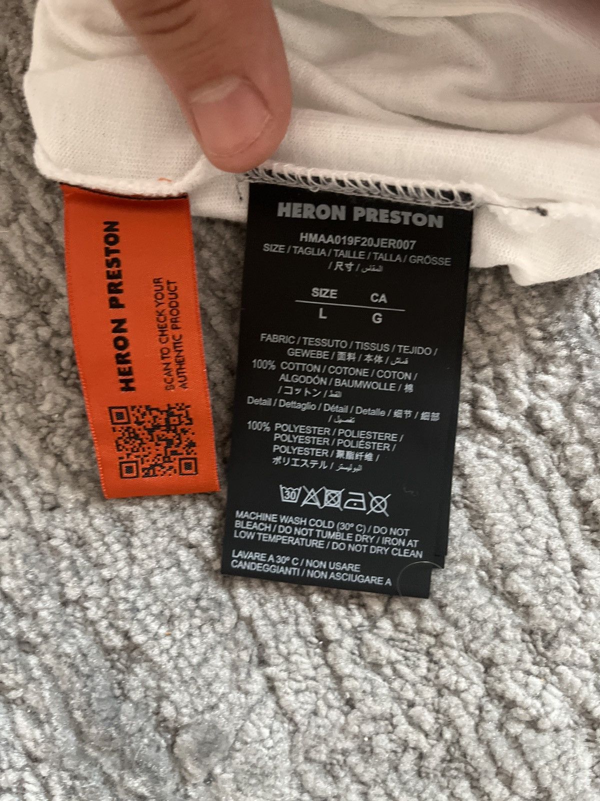 Heron Preston Heron Preston “СТИЛЬ” Tee – Size L – Worn Twice Size US L / EU 52-54 / 3 - 9 Thumbnail