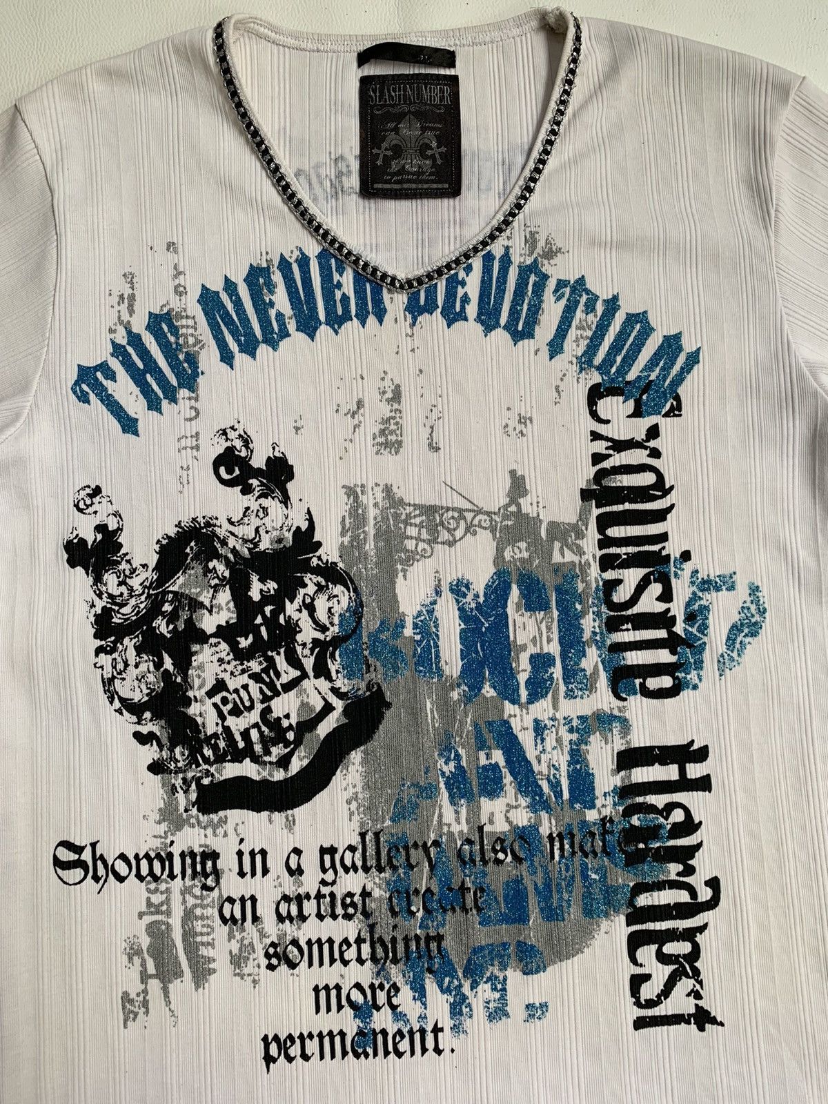 Beauty Beast × If Six Was Nine × Japanese Brand Gothic Japan Y2k Slash Number Tee Size US L / EU 52-54 / 3 - 3 Thumbnail