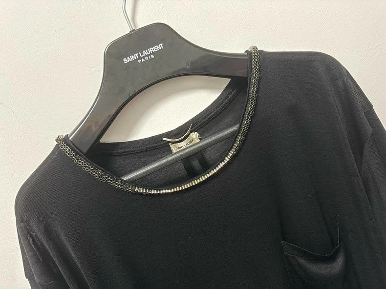 Saint Laurent Paris Saint Laurent Paris 13fw show style mulberry silk pocket tu Size US XL / EU 56 / 4 - 4 Thumbnail