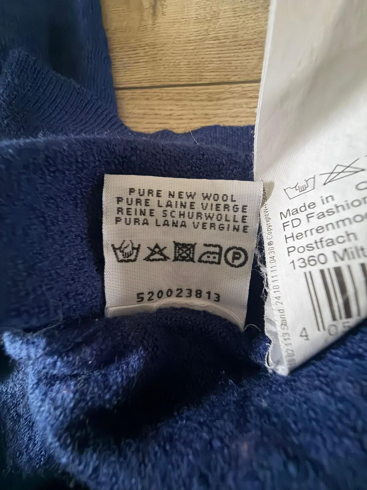 Karl Lagerfeld Lagerfeld Vintage Blue Merino Wool Half-Zip Pullover Sz S Size US S / EU 44-46 / 1 - 3 Thumbnail