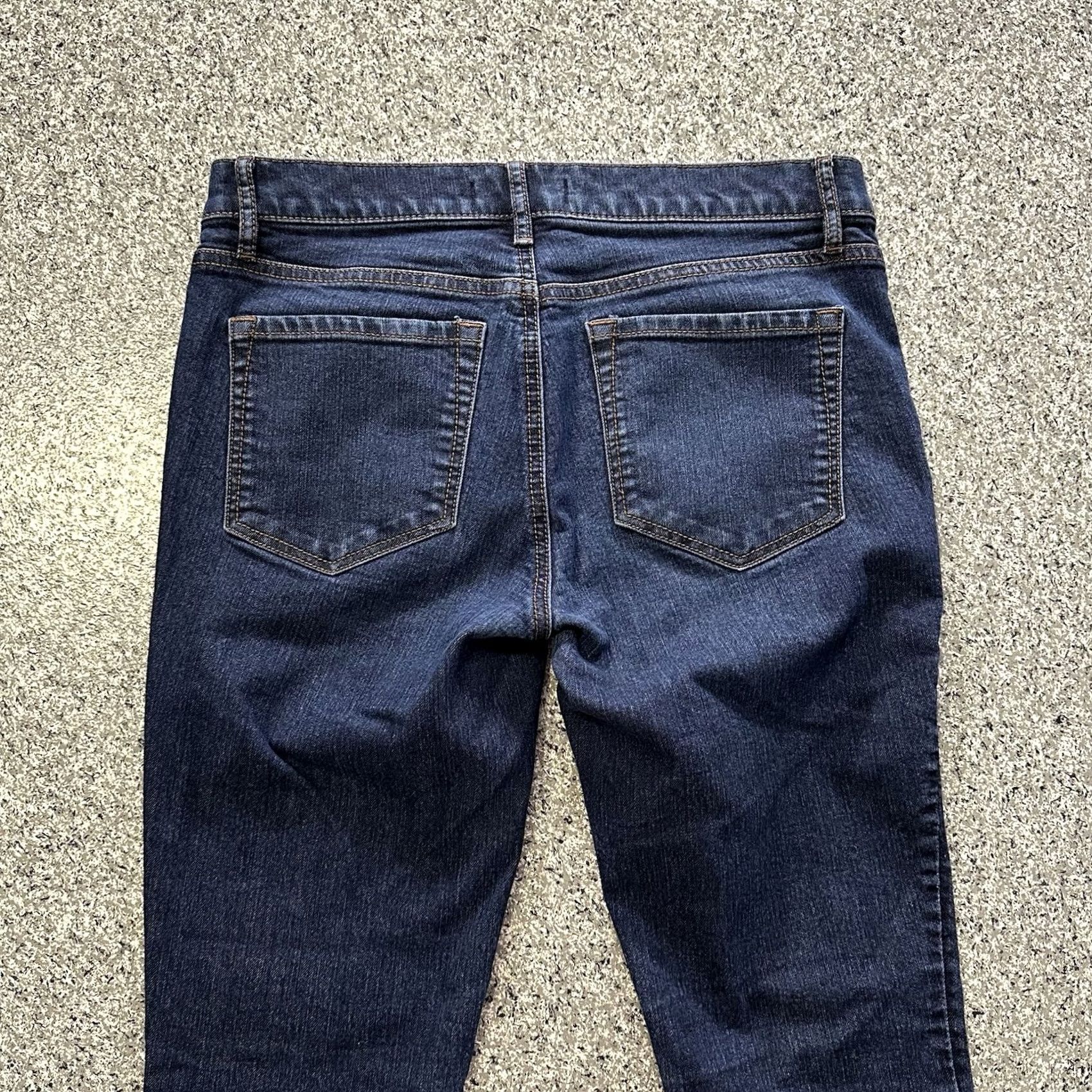 Loft LOFT Ann Taylor Jeans Womens 4 27x27 Mid Rise Modern Skinny Denim Blue Dark Wash 5-Pocket Stretch Slim Regular Size 27" / US 4 / IT 40 - 5 Thumbnail