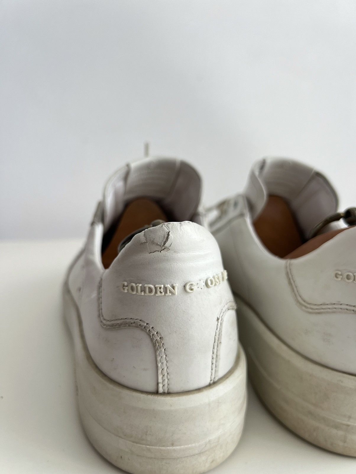 Golden Goose Golden Goose Pure Star Distressed Sneakers White Size US 9 / EU 42 - 18 Thumbnail