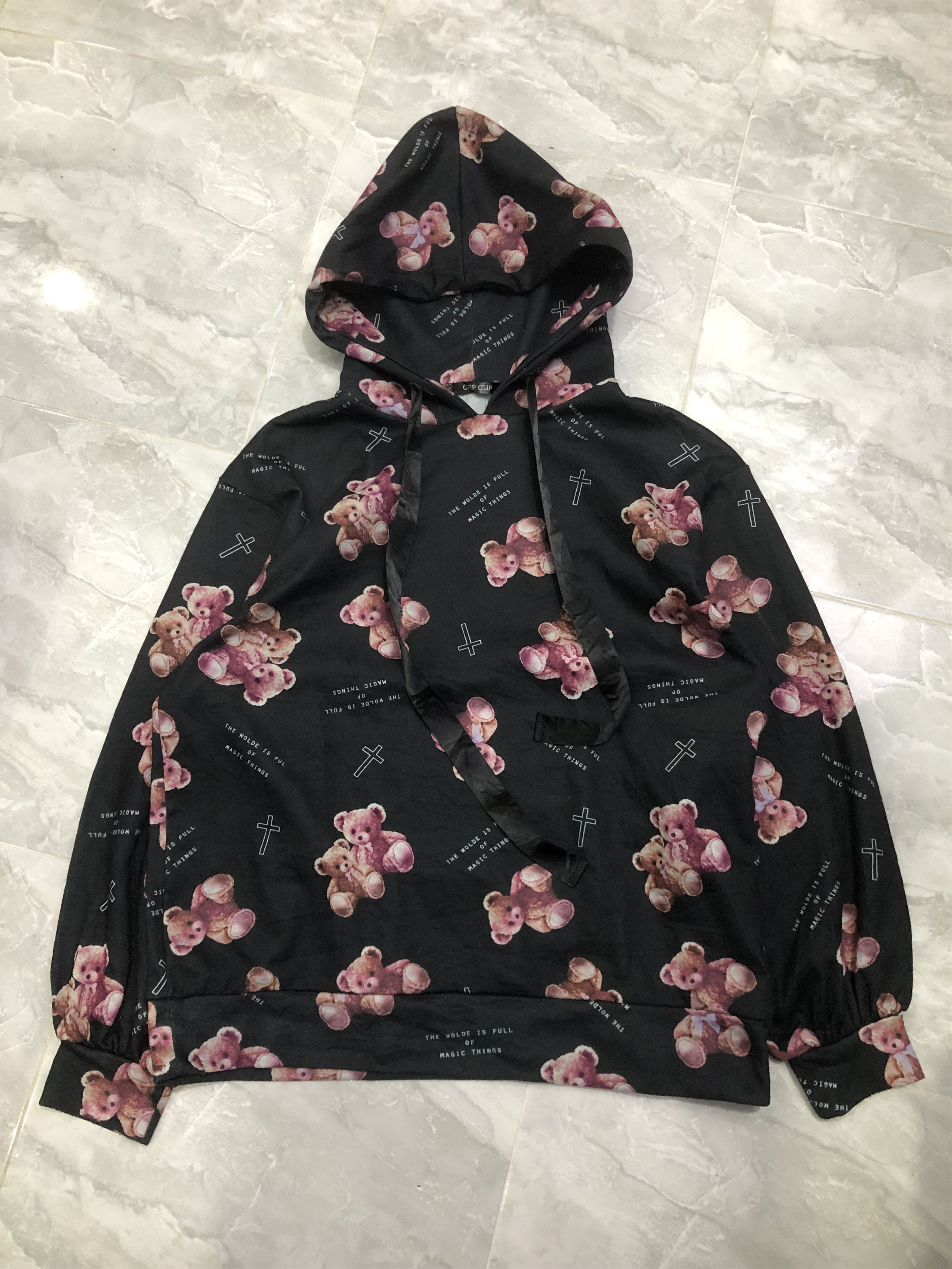 Japanese Brand Chip Clip Teddy Bear All Over Print Hoodie Japan Size M / US 6-8 / IT 42-44 - 16 Thumbnail