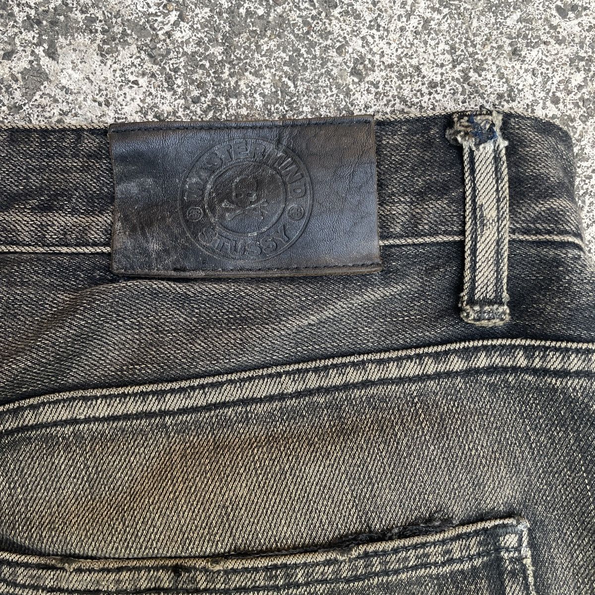 Mastermind Japan × Stussy Stussy x mastermind Japan Denim Pants Black Skull Embroidery Size US 34 / EU 50 - 4 Thumbnail