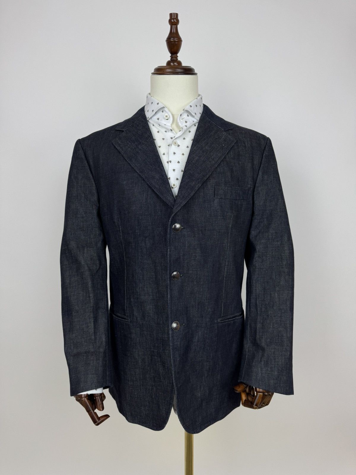 Denim Bespoke blue blazer indigo denim sports jacket