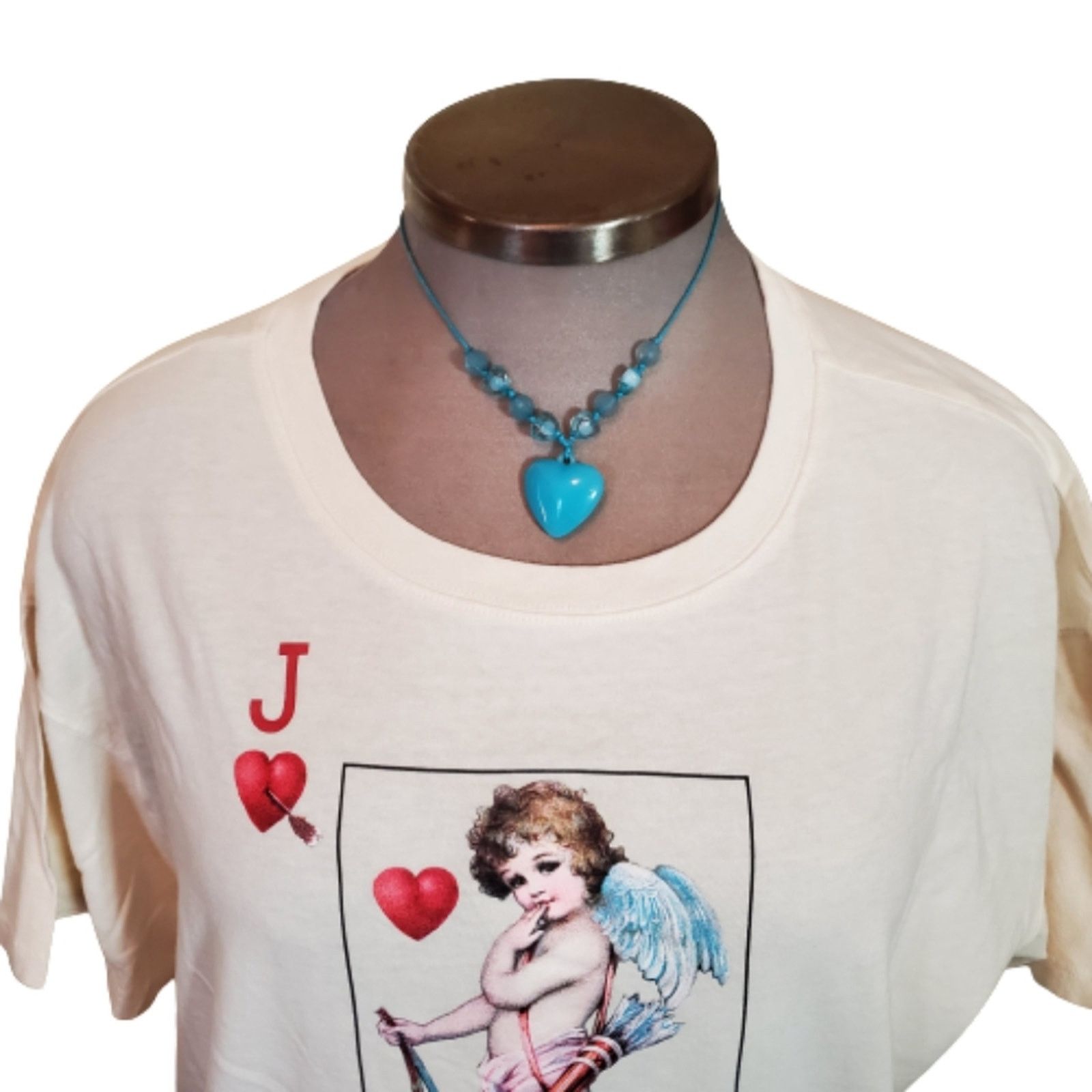 Forever 21 CUPID ♡ DON'T PLAY WITH MY HEART ♡ VALENTINE TEE ♡ 3x ♡ NWT Size 3XL / US 20-22 - 3 Thumbnail