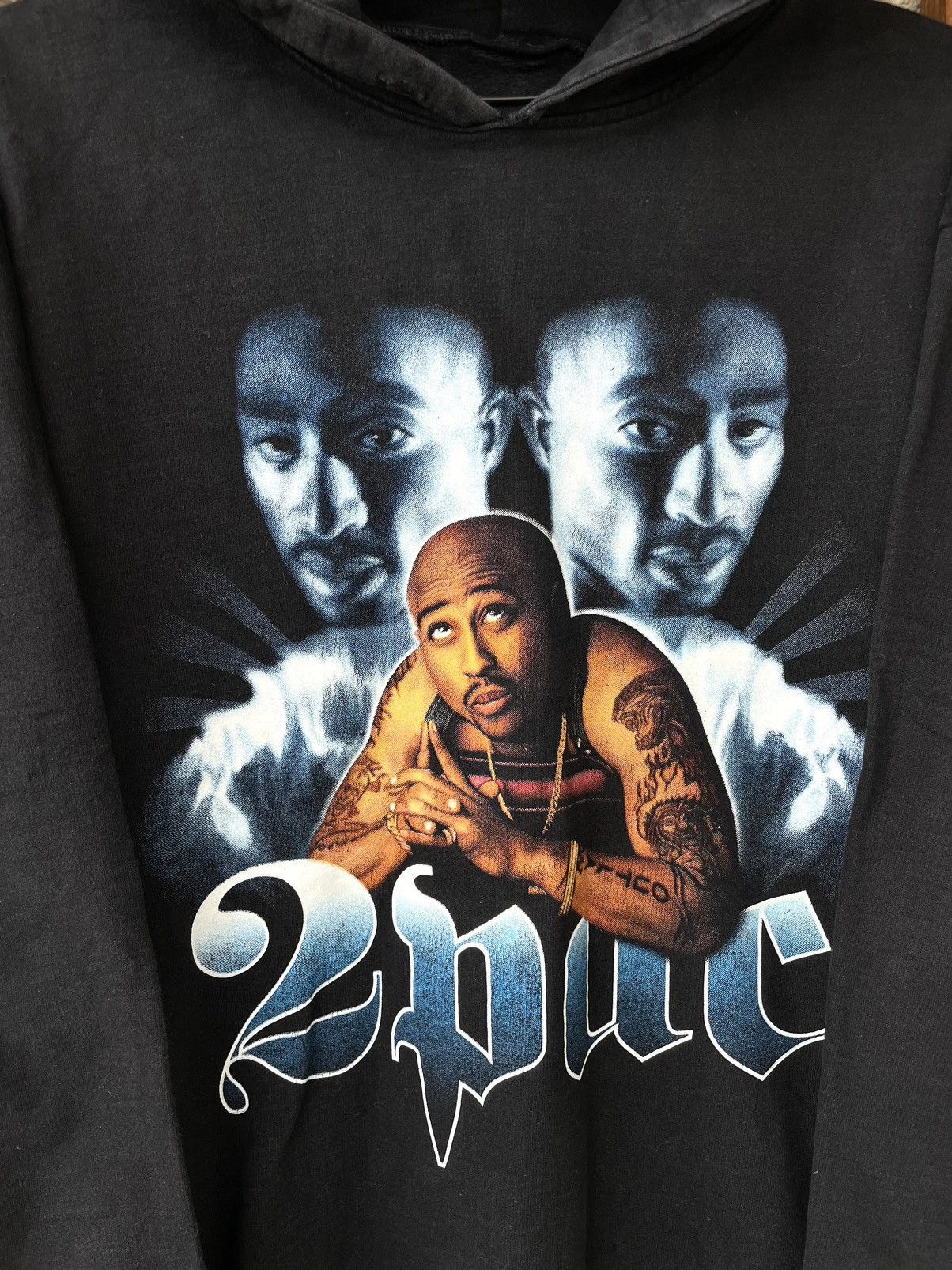 Band Tees Vintage 90s 2Pac Tupac Shakur Rap Hip Hop Hoodie Sweatshirt Size US M / EU 48-50 / 2 - 4 Thumbnail