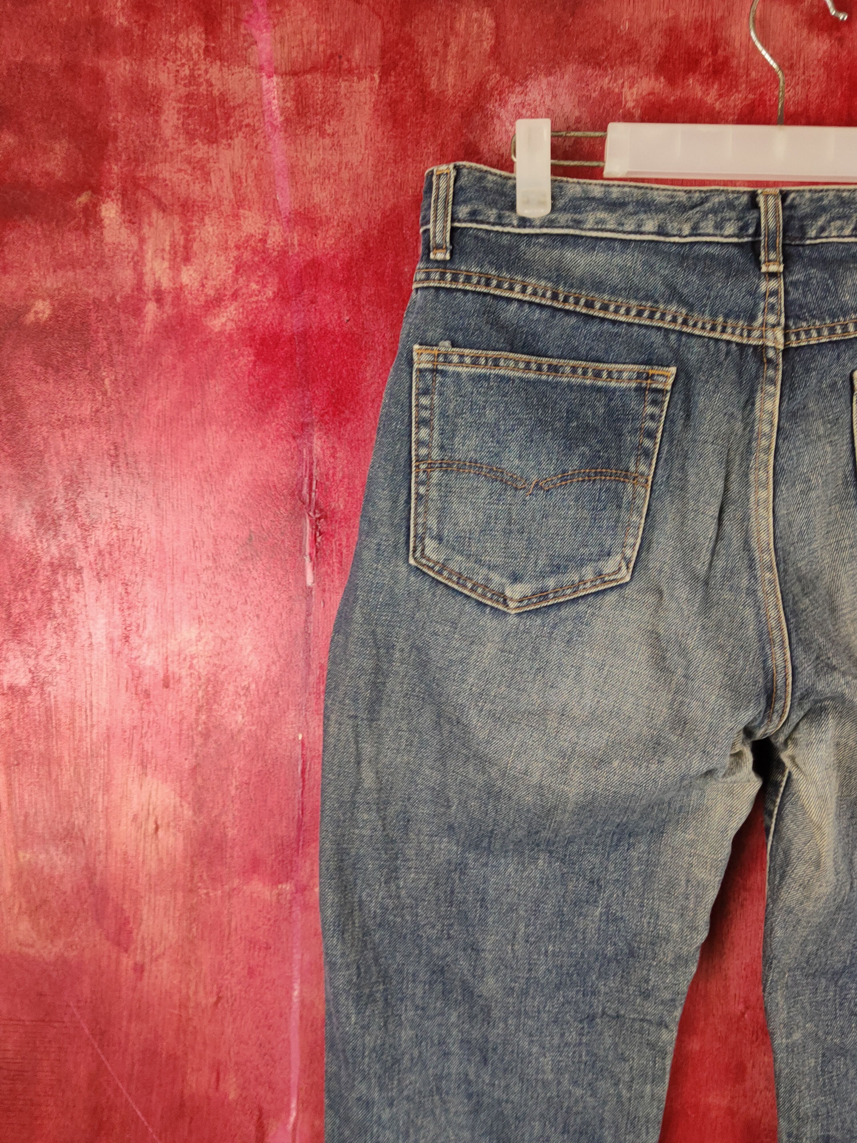 Edwin Something-Edwin Blue Faded Distressed Ripped Jeans #S2250 Size US 32 / EU 48 - 9 Thumbnail