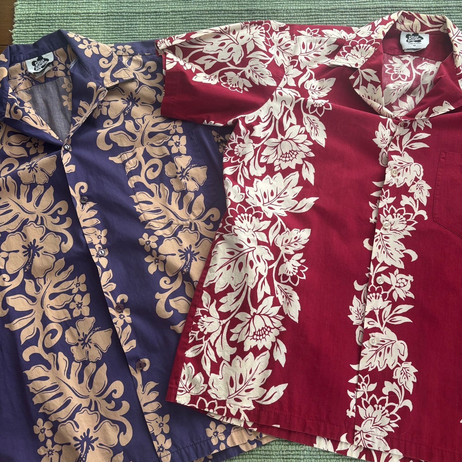 Hilo Hattie × Vintage Vintage 1980s Hilo Hattie Hawaiian Shirt Blue Red Two Pack Size US M / EU 48-50 / 2 - 6 Thumbnail