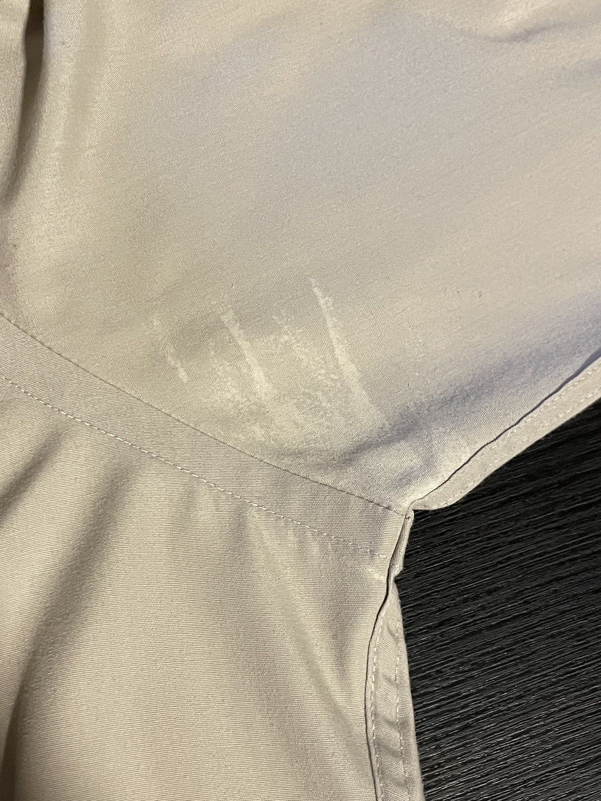 Vintage × Yves Saint Laurent 80s Yves Saint Laurent Menswear Tan Shirt Size US L / EU 52-54 / 3 - 4 Thumbnail