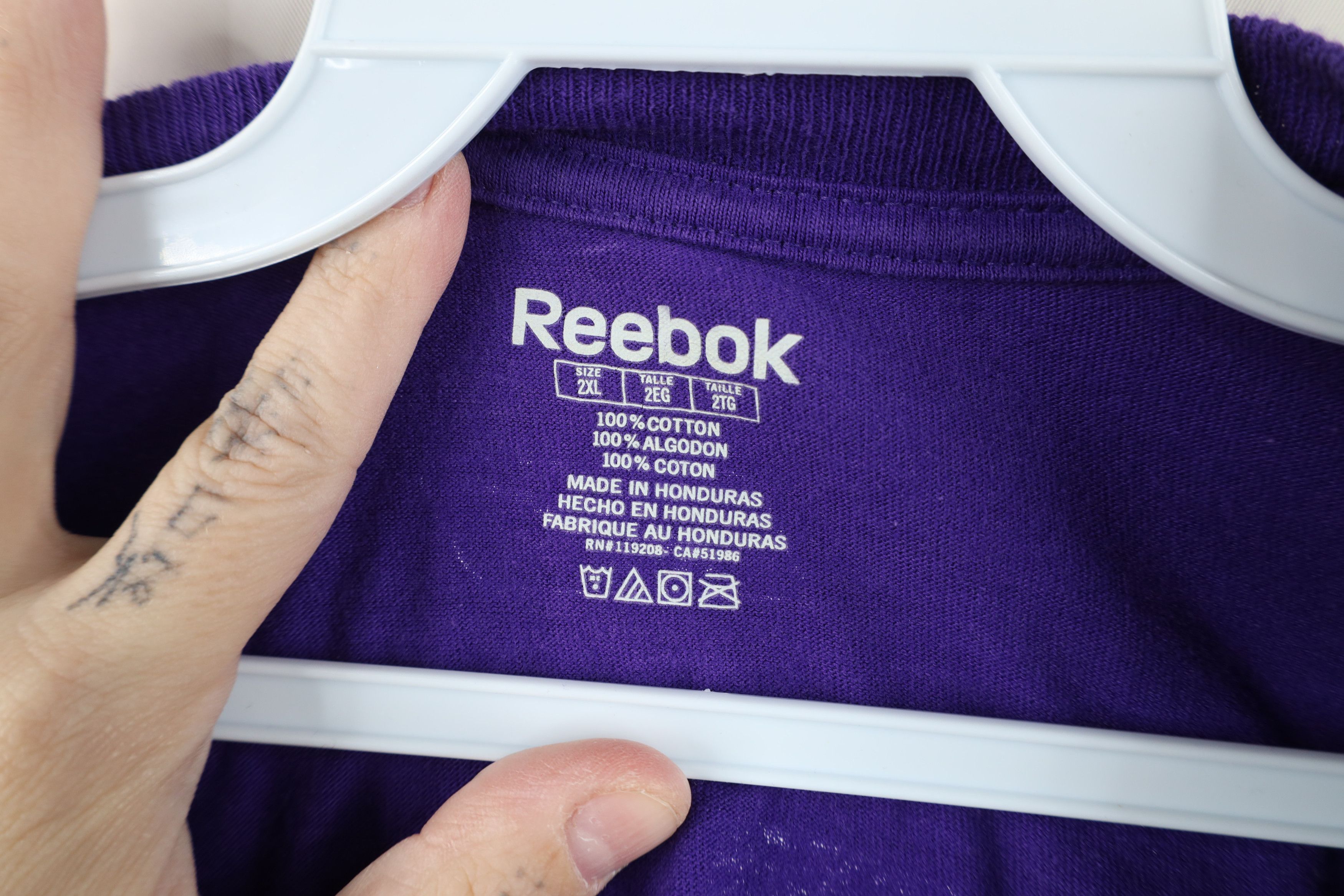 Reebok Vintage Reebok Minnesota Vikings Football Jersey T-Shirt Size US XXL / EU 58 / 5 - 7 Thumbnail