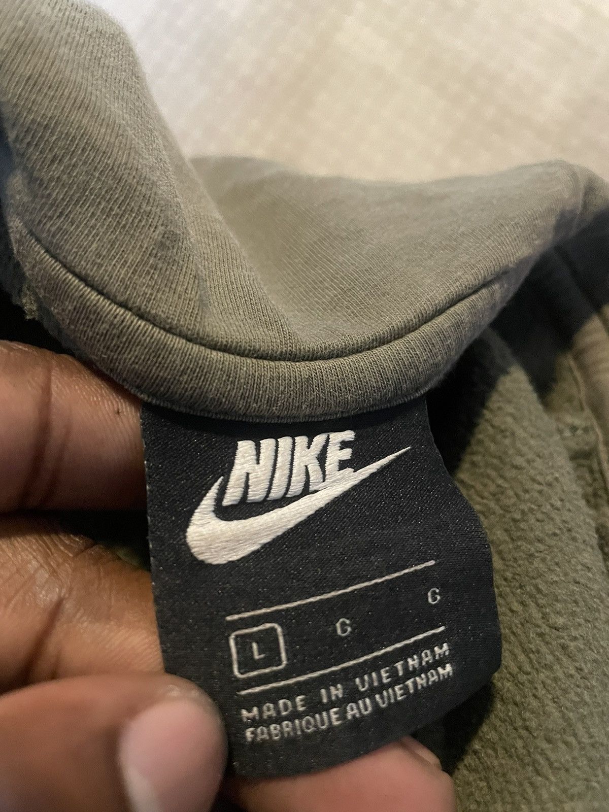 Nike Nike ZipUp Hoodie Olive Green Size US L / EU 52-54 / 3 - 5 Thumbnail