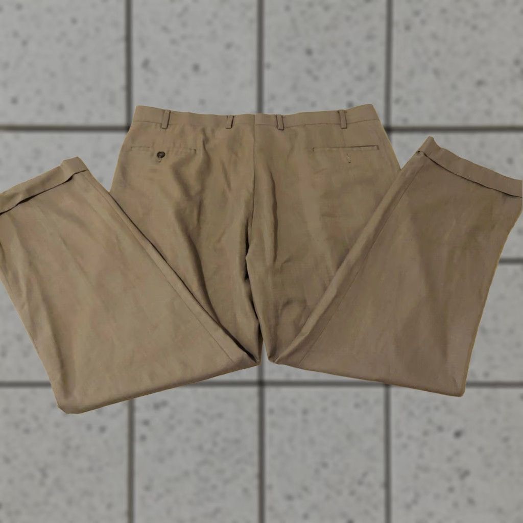Polo Ralph Lauren VINTAGE Mens Polo Ralph Lauren Dress Pants 40x30 Beige Khaki Chino Trousers Pants Mens 40x30 Polo Ralph Lauren Dress Pants Beige Khaki Size US L / EU 52-54 / 3 - 1 Thumbnail