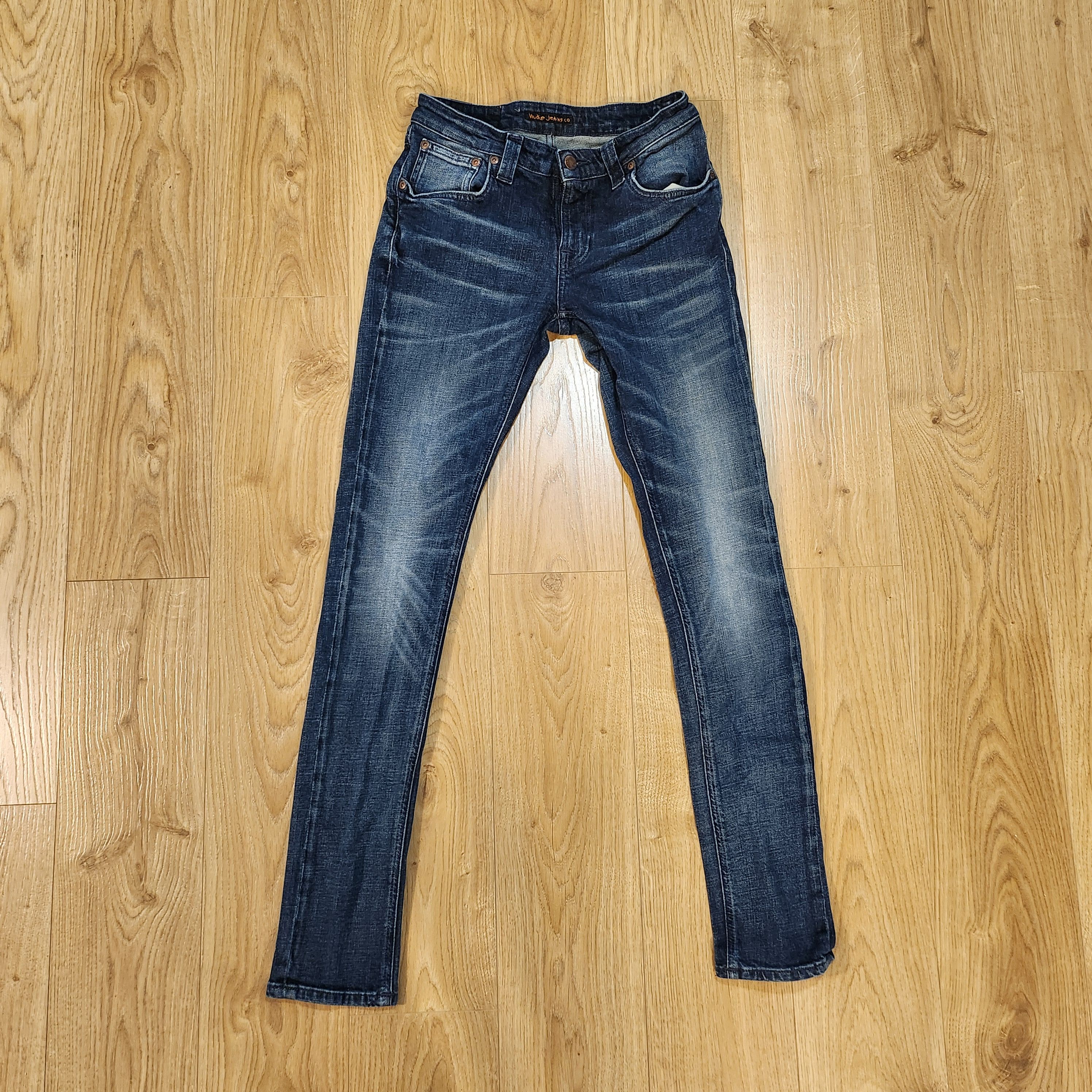 Nudie Jeans 29/32 Skinny Lin Blue Denim Size US 29 - 2 Thumbnail
